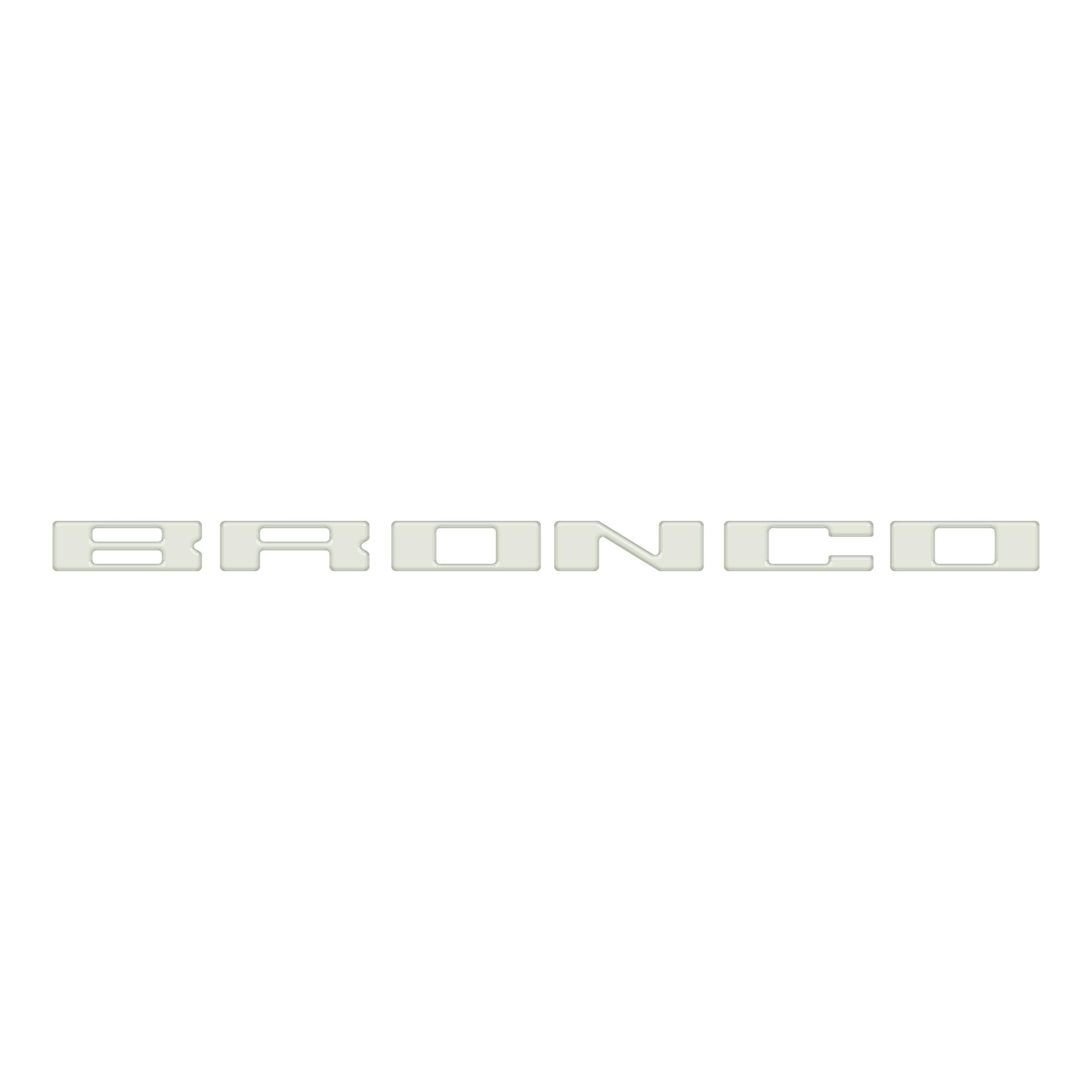 Roof Cross Bar Support Letter Overlays Fits 2022-2025 Ford Bronco