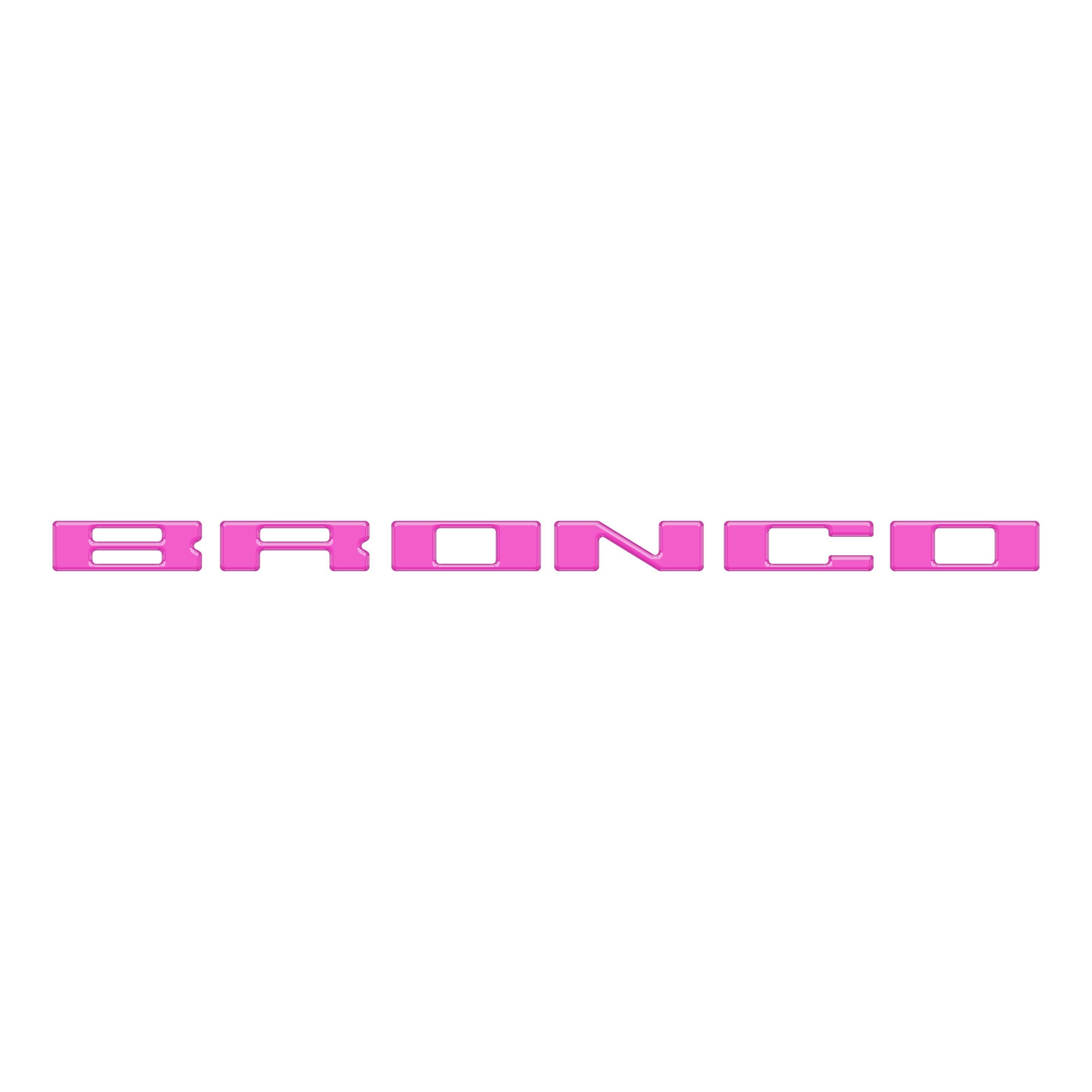 Roof Cross Bar Support Letter Overlays Fits 2022-2025 Ford Bronco