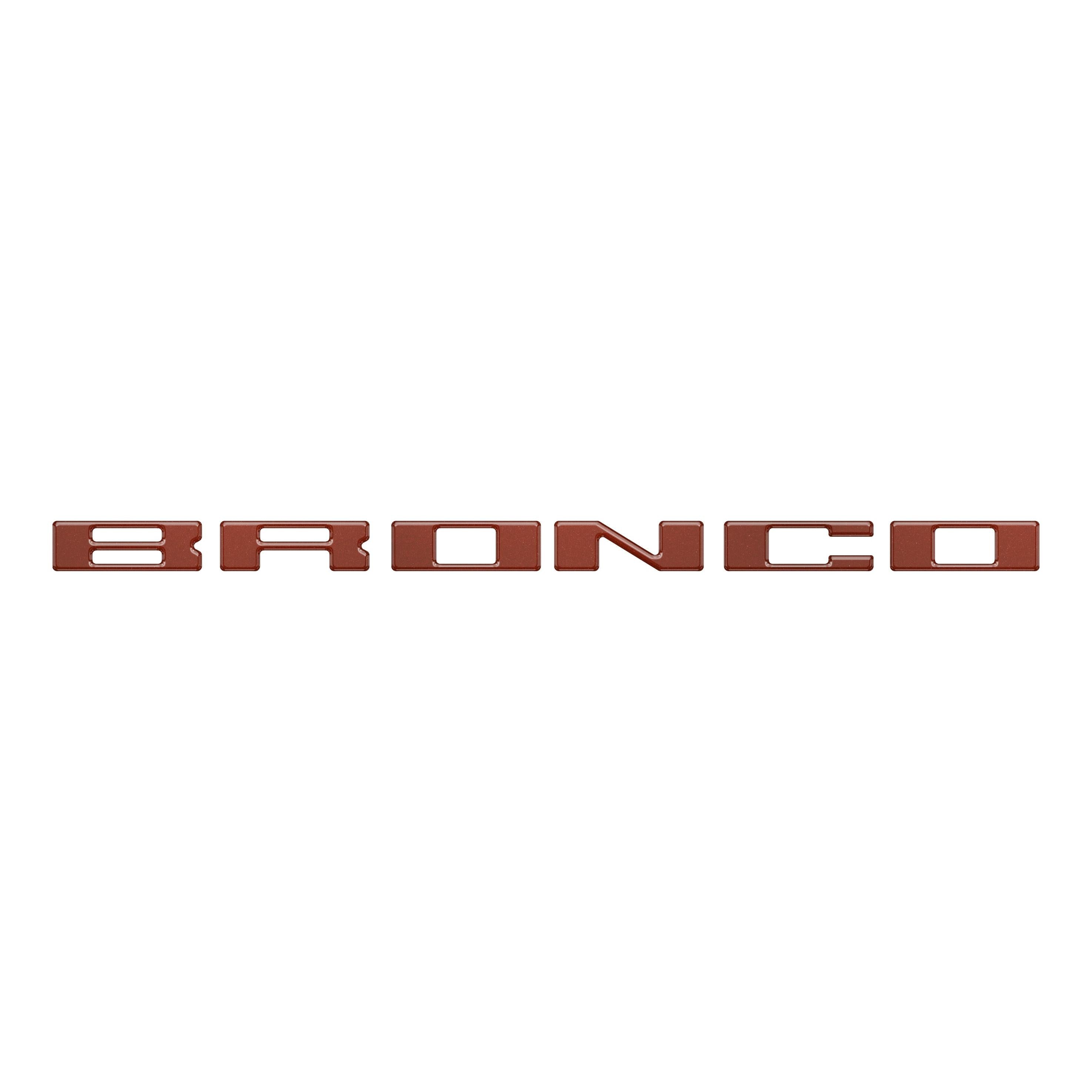 Roof Cross Bar Support Letter Overlays Fits 2022-2025 Ford Bronco