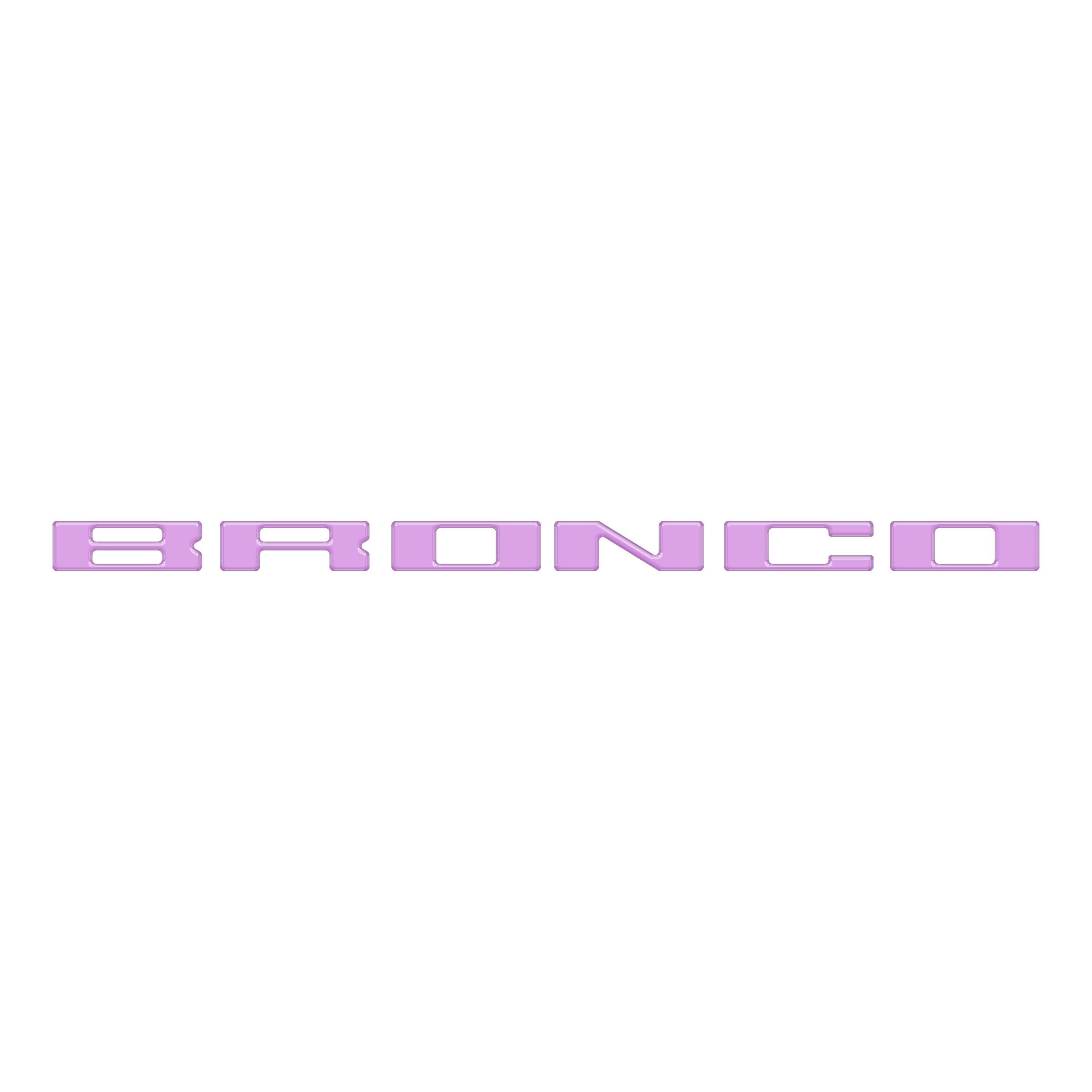 Roof Cross Bar Support Letter Overlays Fits 2022-2025 Ford Bronco