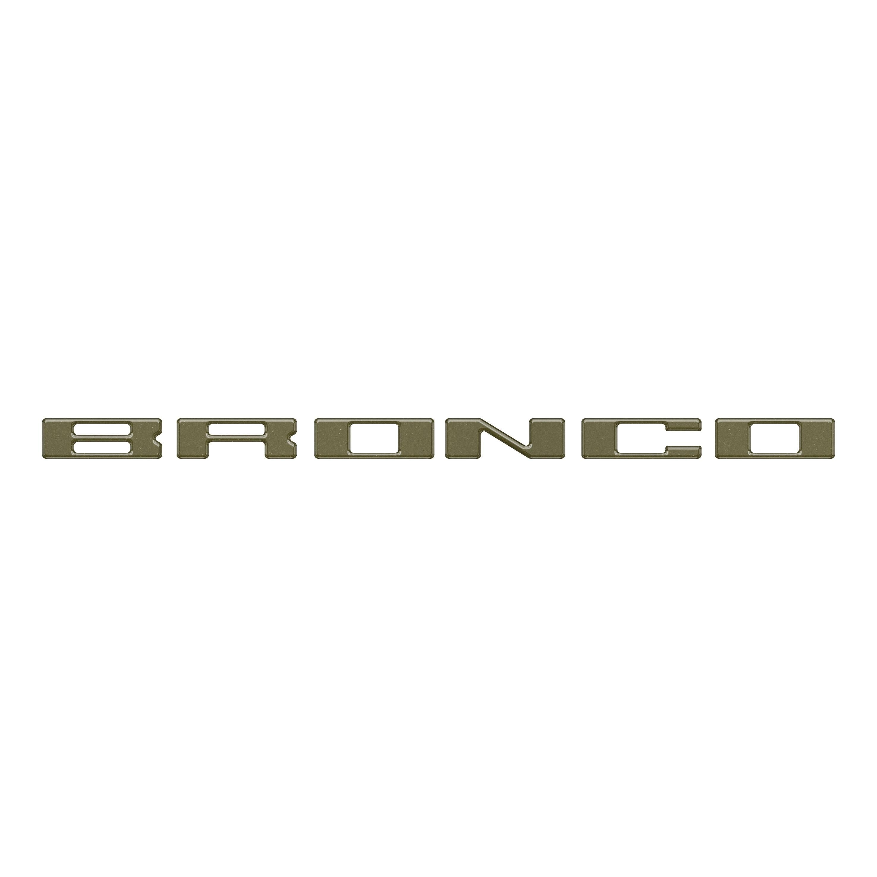 Roof Cross Bar Support Letter Overlays Fits 2022-2025 Ford Bronco