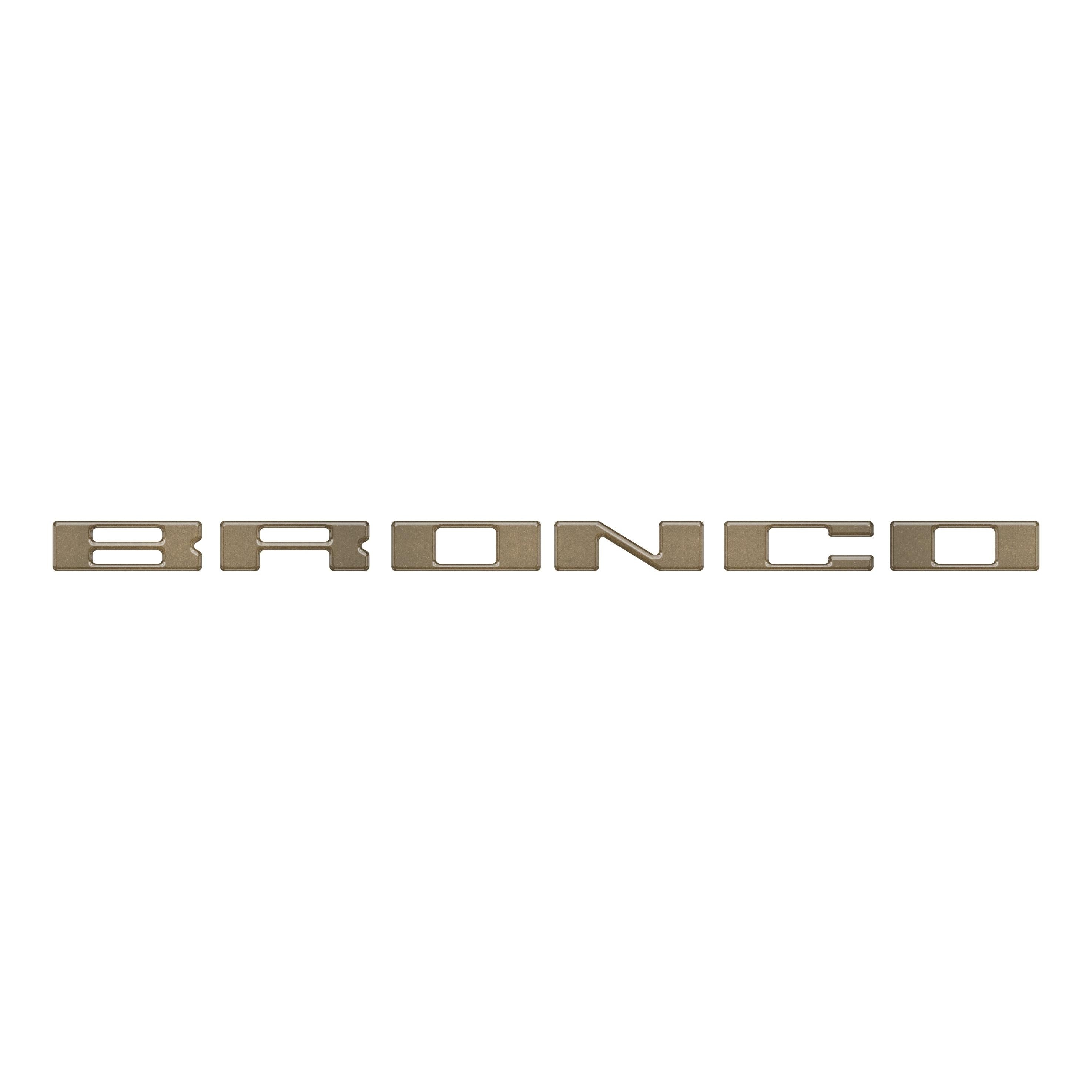 Roof Cross Bar Support Letter Overlays Fits 2022-2025 Ford Bronco