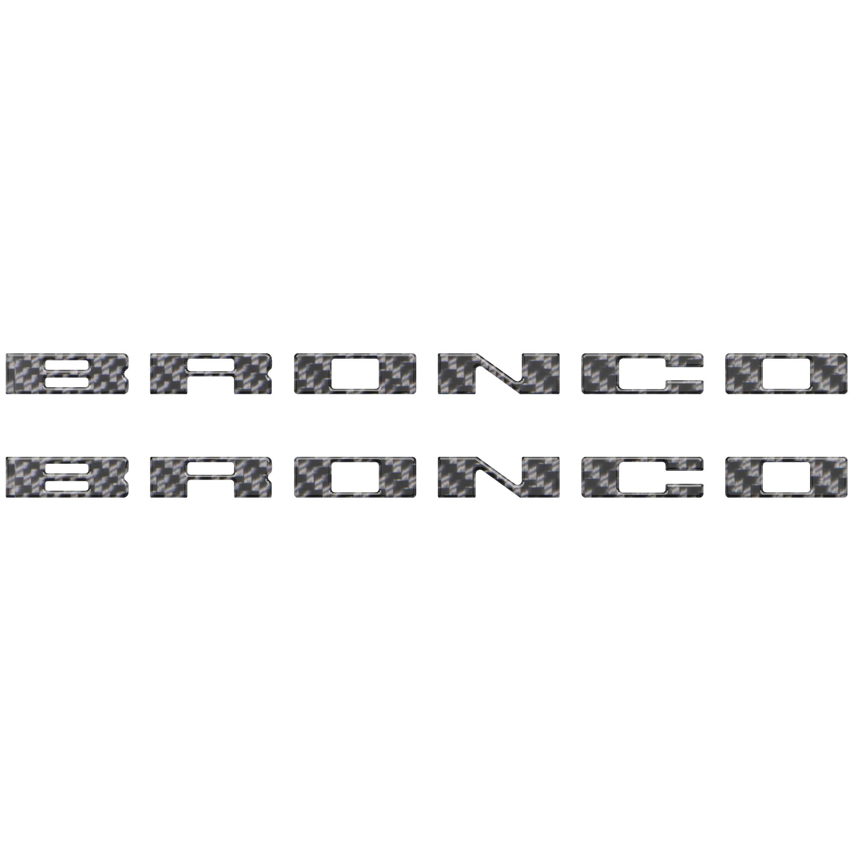 Bronco Running Board Letter Inserts/Overlays Fits 2021-2026 Ford Bronco