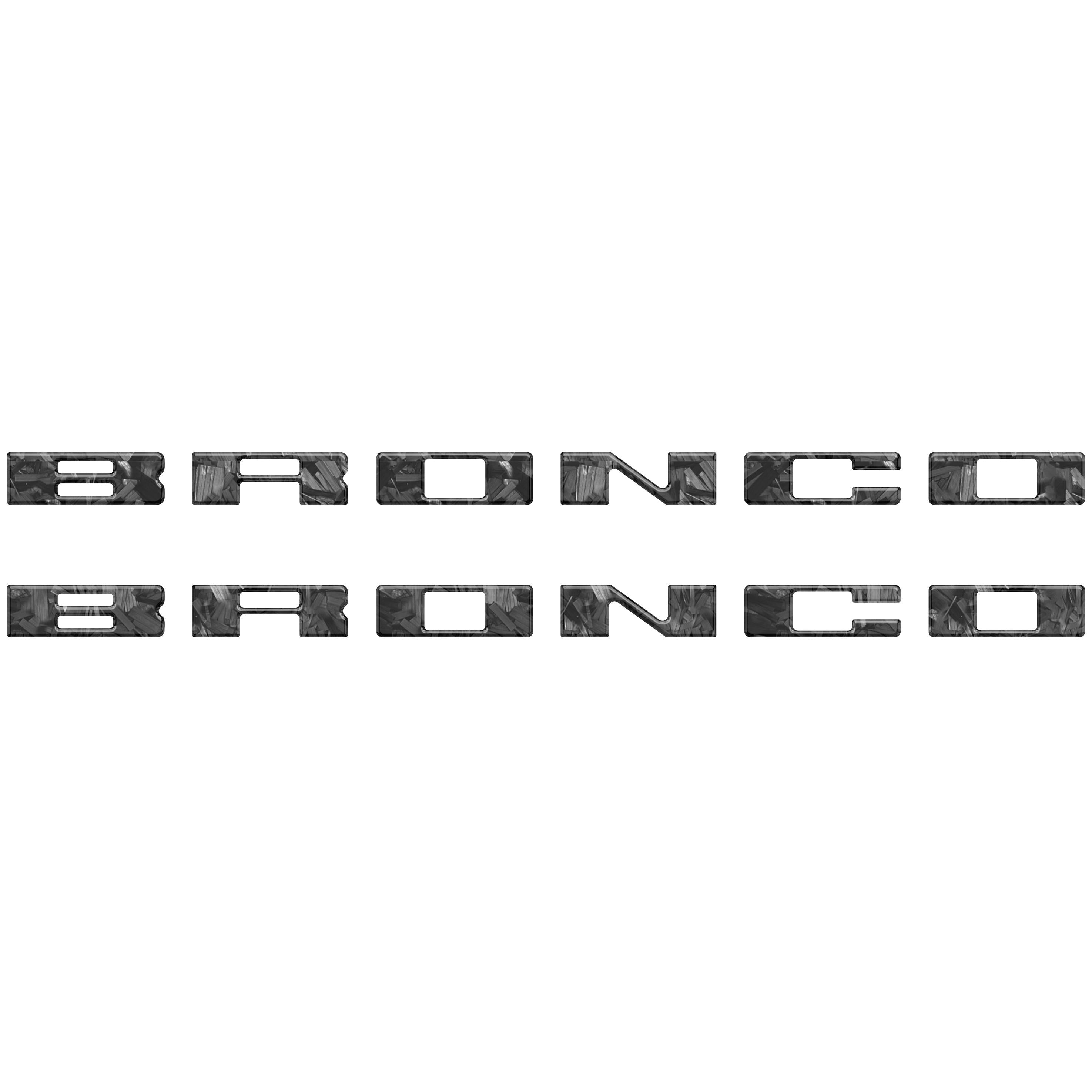 Bronco Running Board Letter Inserts/Overlays Fits 2021-2026 Ford Bronco