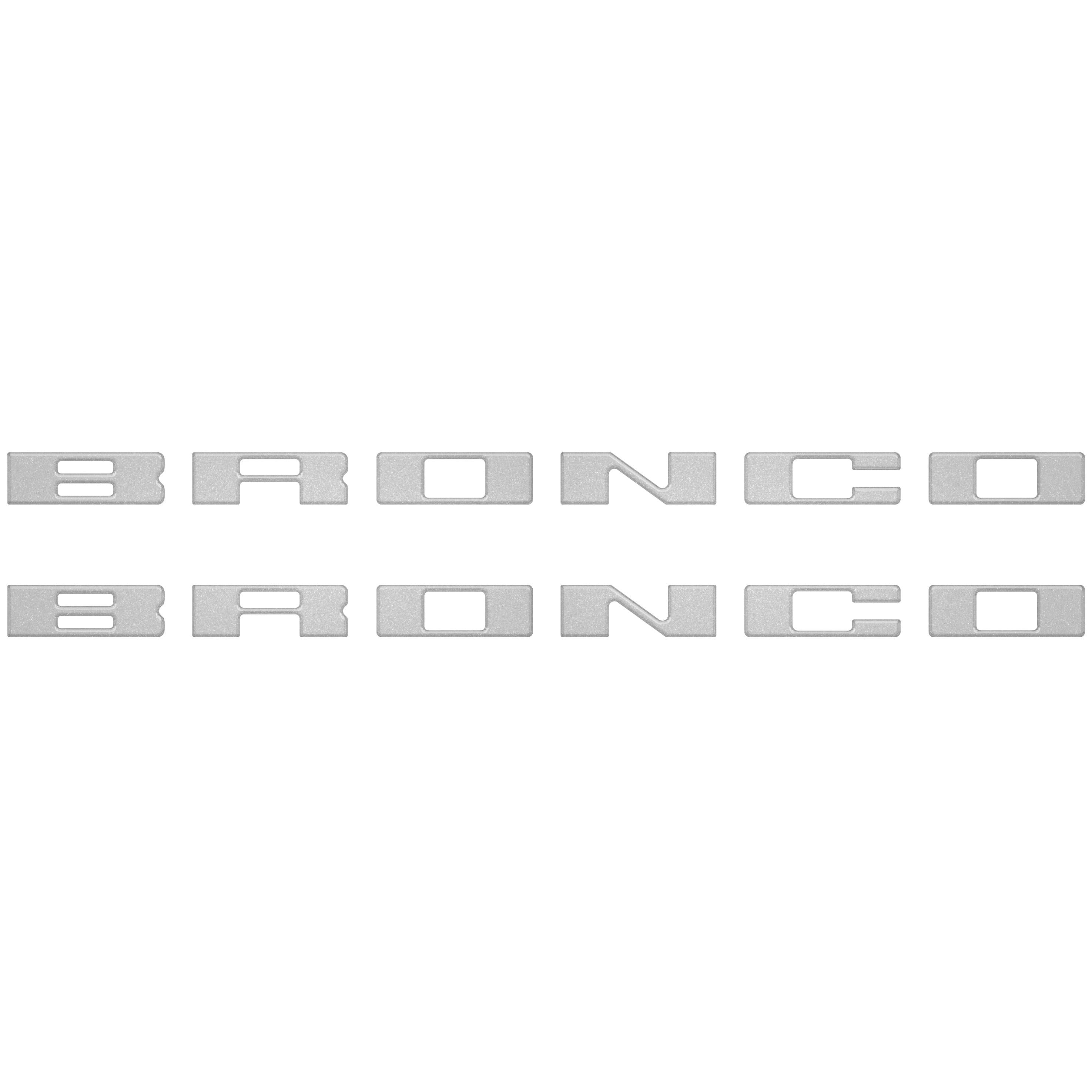 Bronco Running Board Letter Inserts/Overlays Fits 2021-2026 Ford Bronco
