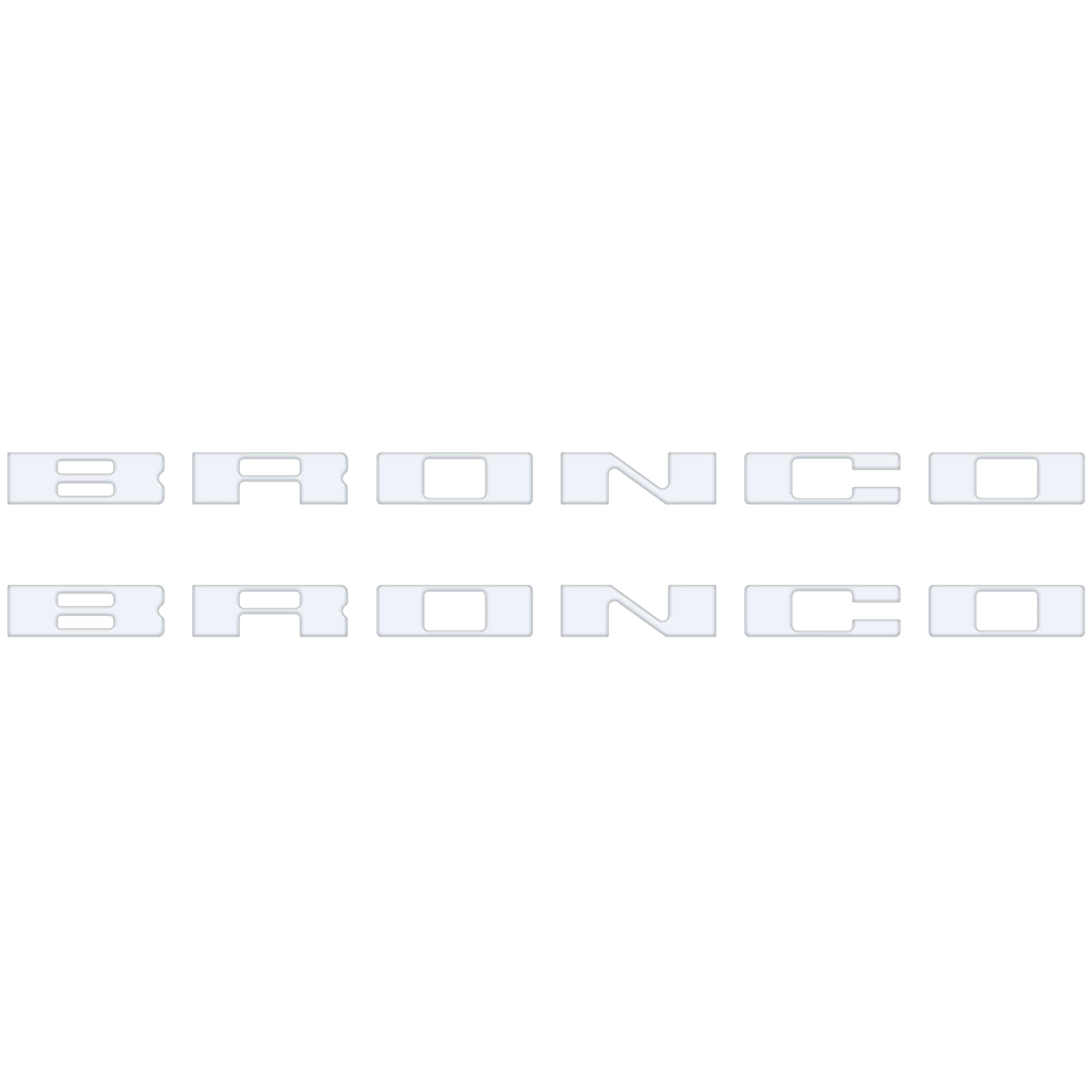Bronco Running Board Letter Inserts/Overlays Fits 2021-2026 Ford Bronco