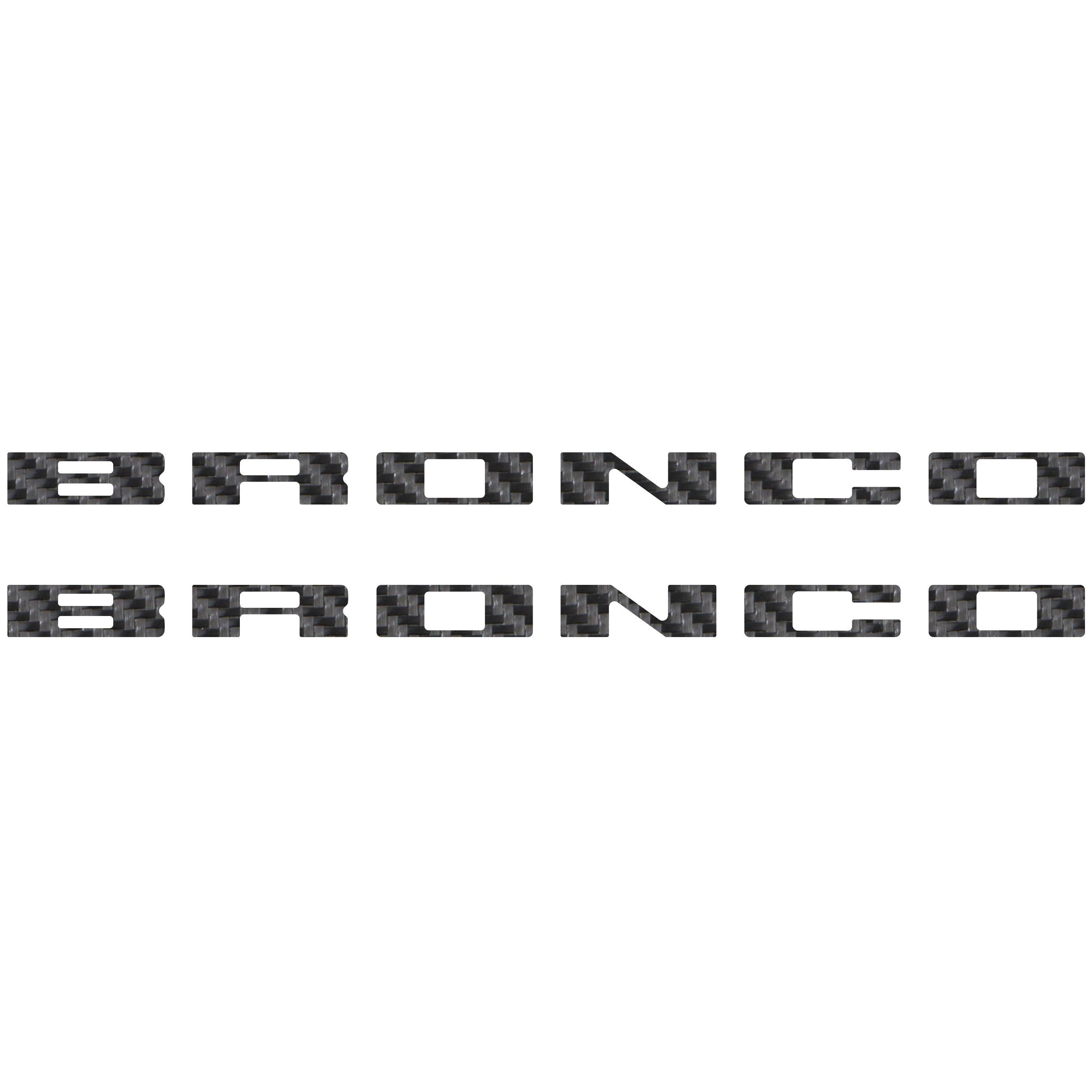 Bronco Running Board Letter Inserts/Overlays Fits 2021-2026 Ford Bronco