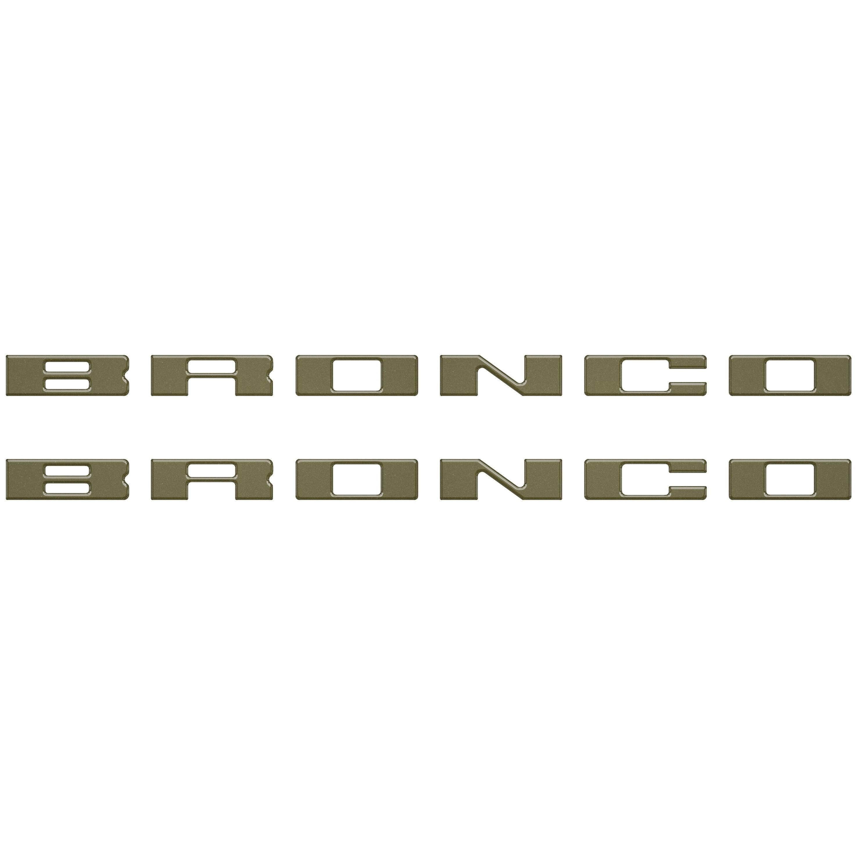 Bronco Running Board Letter Inserts/Overlays Fits 2021-2026 Ford Bronco