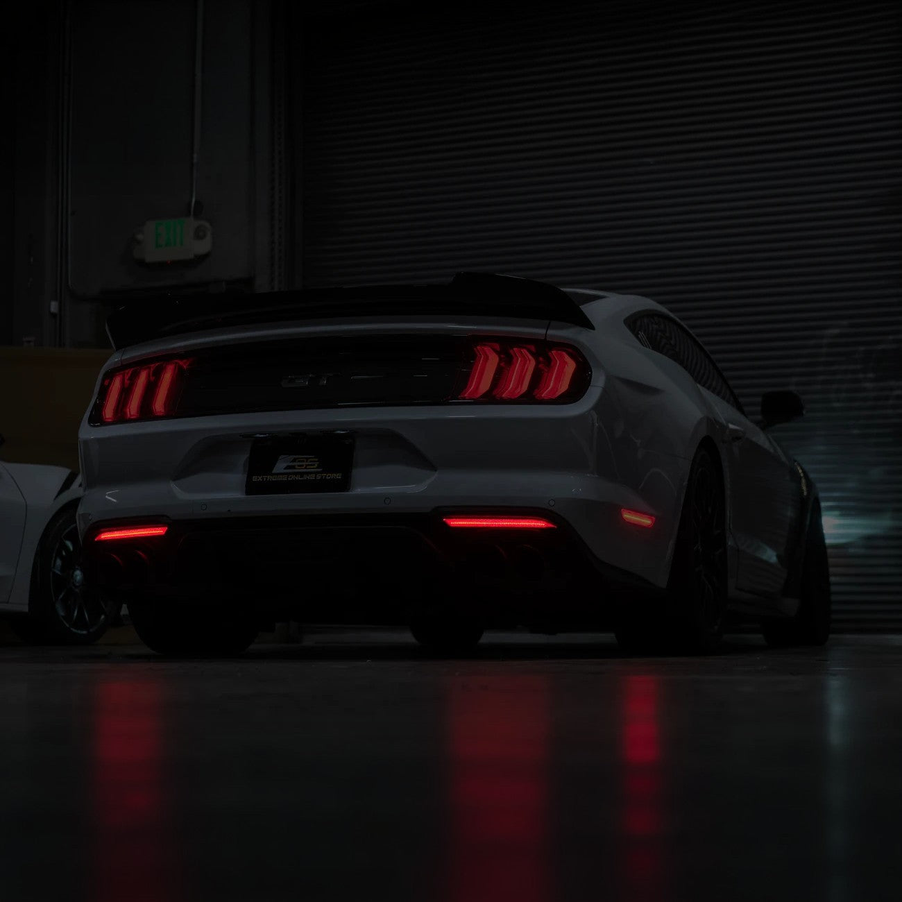 2018-23 Ford Mustang S550 | Rear Bumper Red LED Reflector Light Set