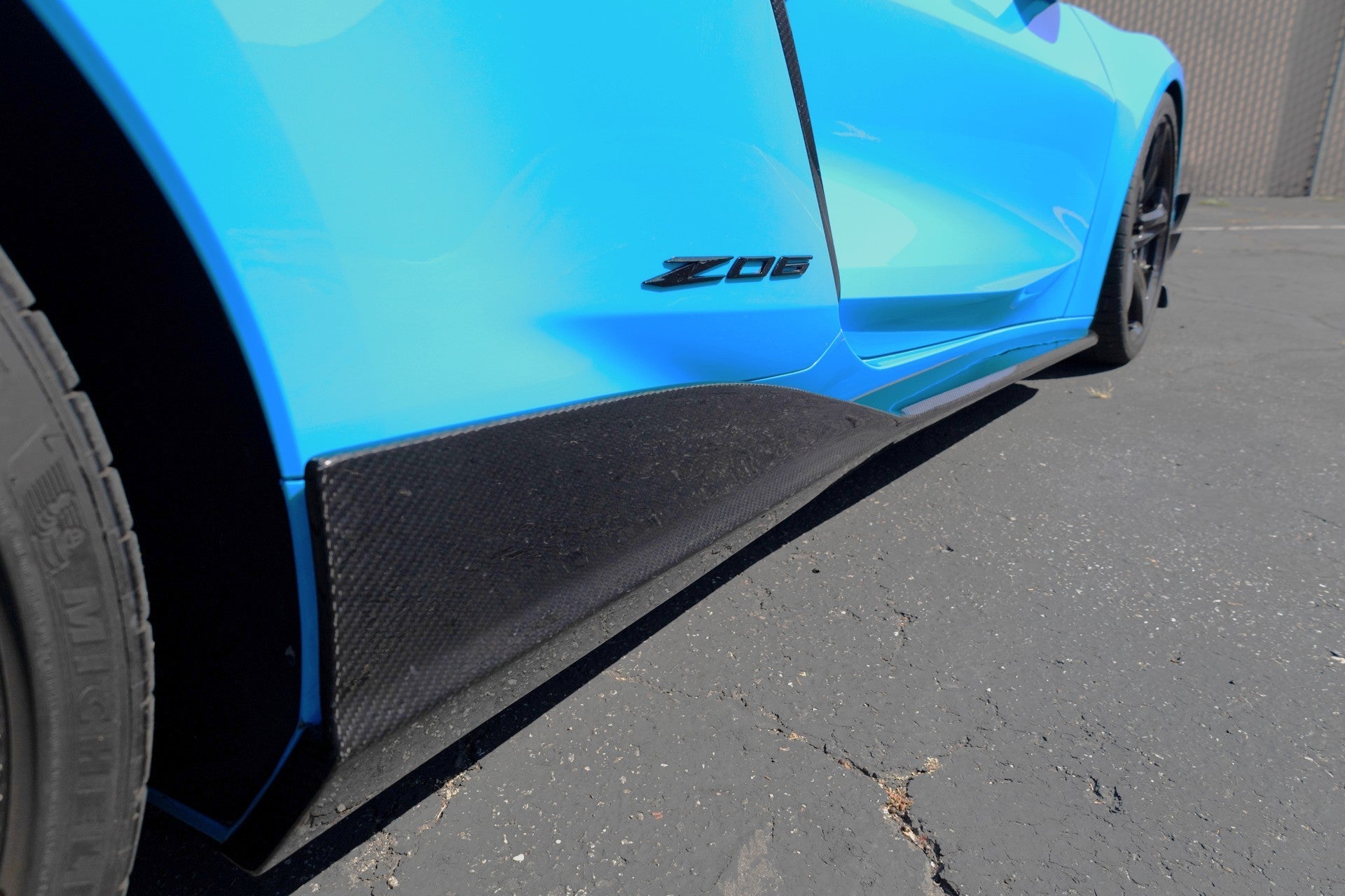 Chevrolet Corvette C8 Z06/ E Ray/ ZR1 Carbon Fiber Side Rocker Extensions/ Side Skirts