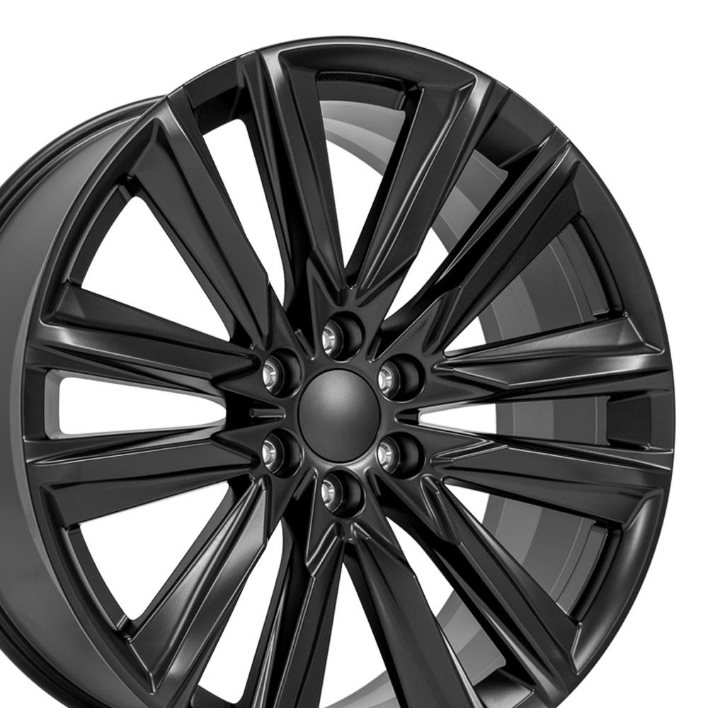 24" Replica CA91 fits Cadillac Escalade 24x10 Satin Black-SR1 Performance