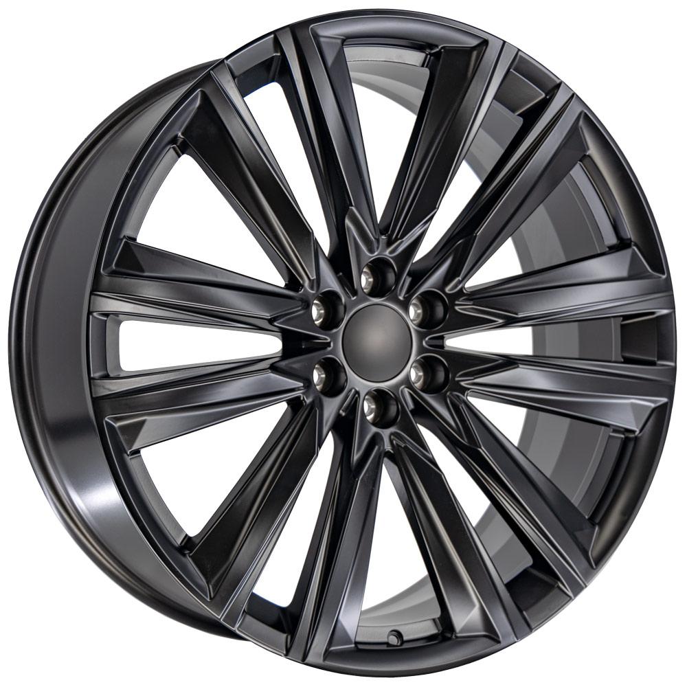 26" Replica CA91 fits Cadillac Escalade 26x10 Satin Black-SR1 Performance