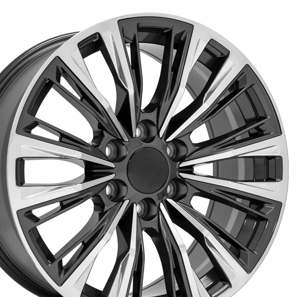 20" Replica CA93 fits Cadillac Escalade 20x9 Gunmetal with Polished Face-SR1 Performance