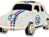 1963 Love Bug Herbie Enamel Pin - Volkswagen Beetle Classic Car Lapel Pin