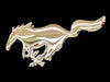 Ford Mustang Horse Emblem Stainless Steel Wall Hanging Sign - Chrome : 18" x 7"