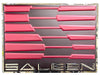 Saleen Logo Elite Stainless Steel Wall Hanging Sign - Red/Black : 23" x 31"