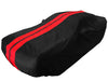 2008-2023 Dodge Challenger Ultraguard Plus Car Cover - 300D Indoor/Outdoor Protection - Black with Red Stripes