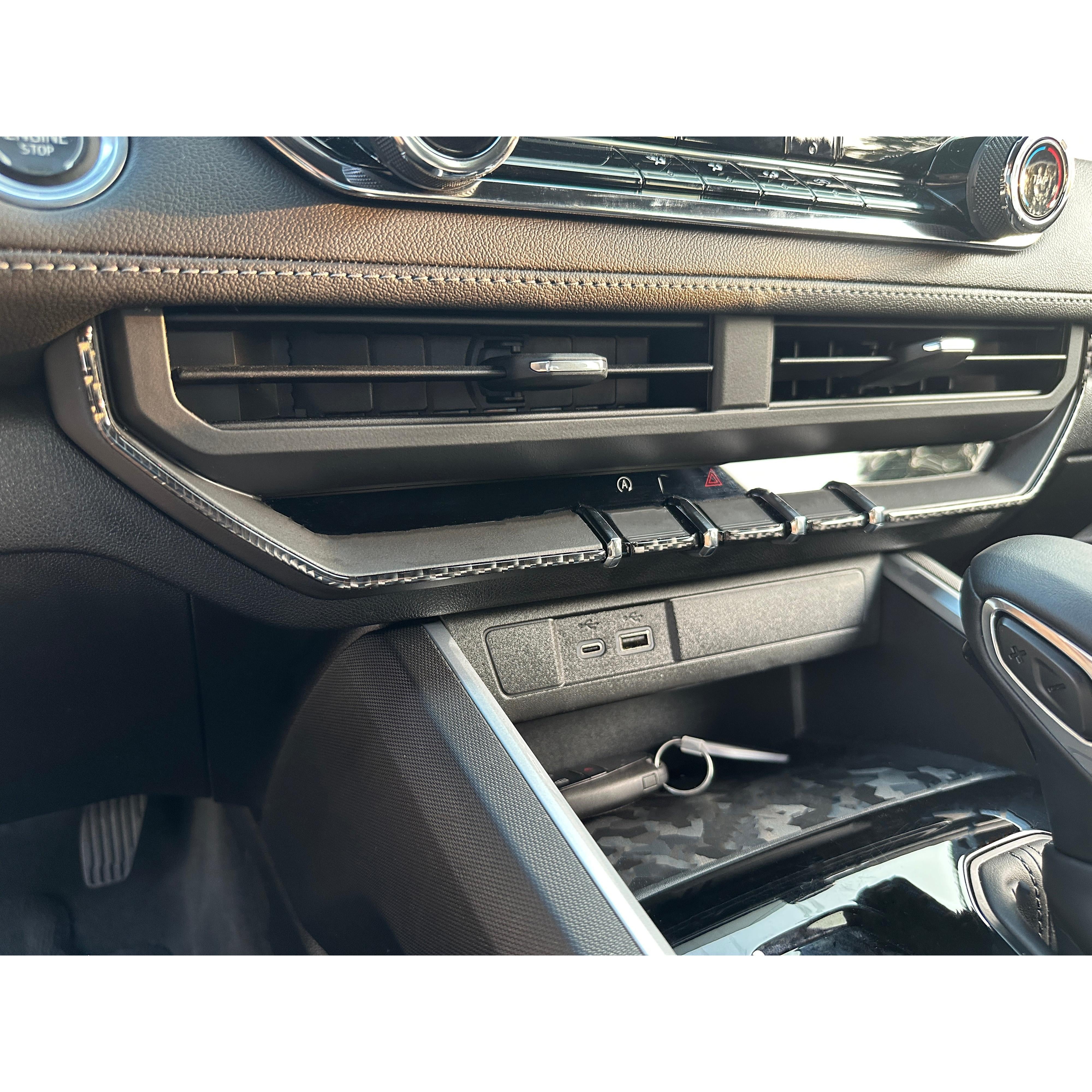 Center Dash Switches Line Accent Trim Fits 2023-2026 Chevrolet Colorado & GMC Canyon
