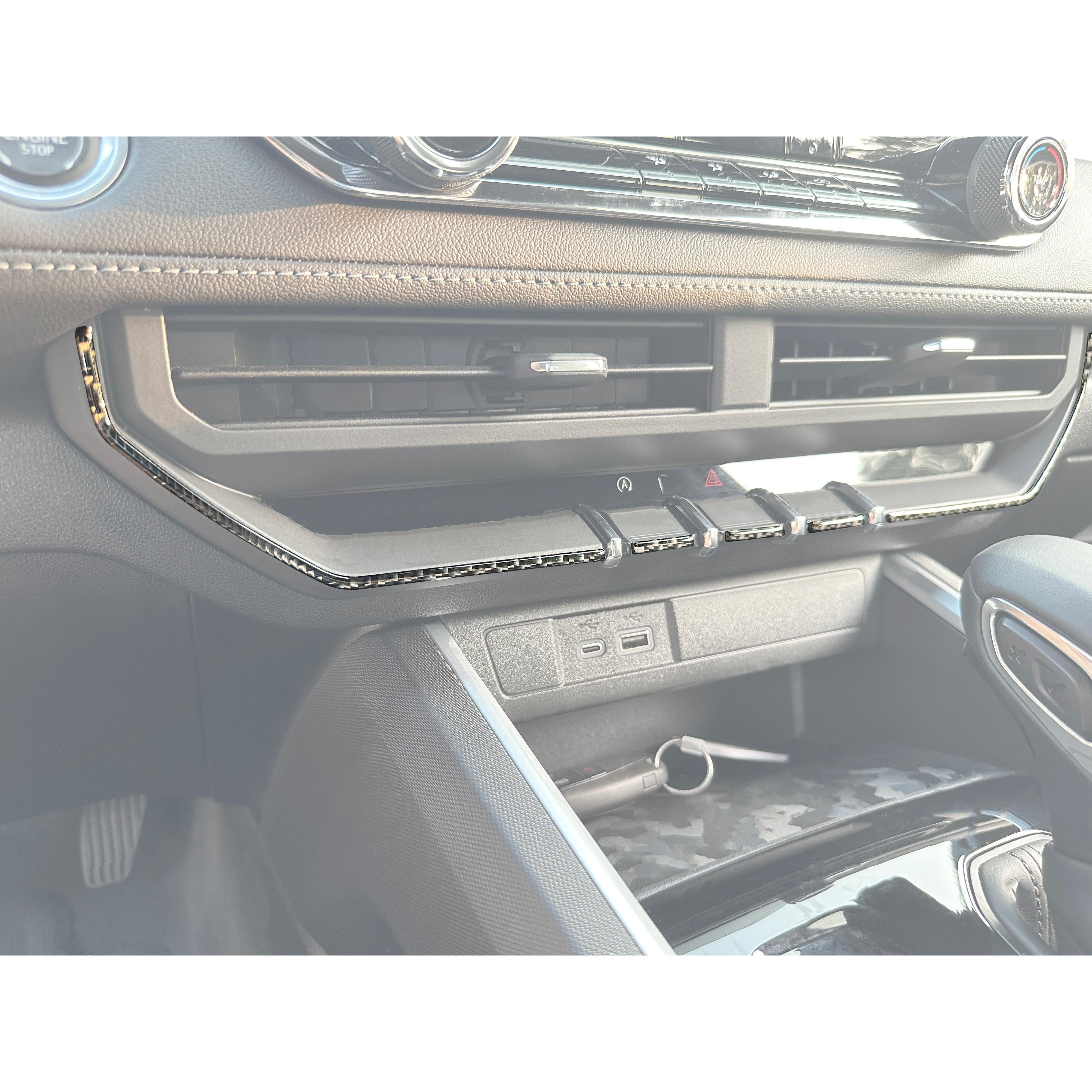 Center Dash Switches Line Accent Trim Fits 2023-2026 Chevrolet Colorado & GMC Canyon