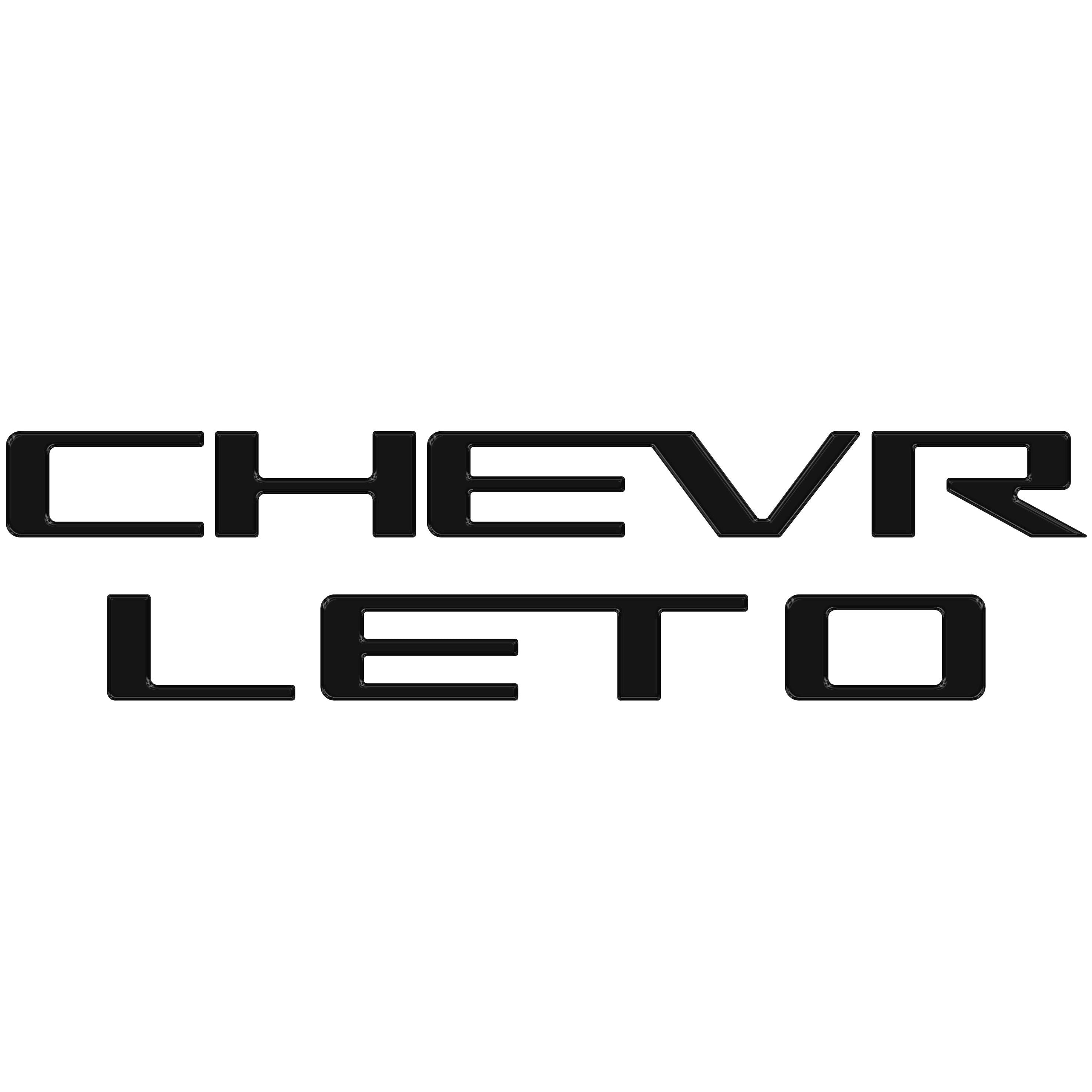 Tailgate Letter Inserts Fits 2023-2026 Chevrolet Colorado