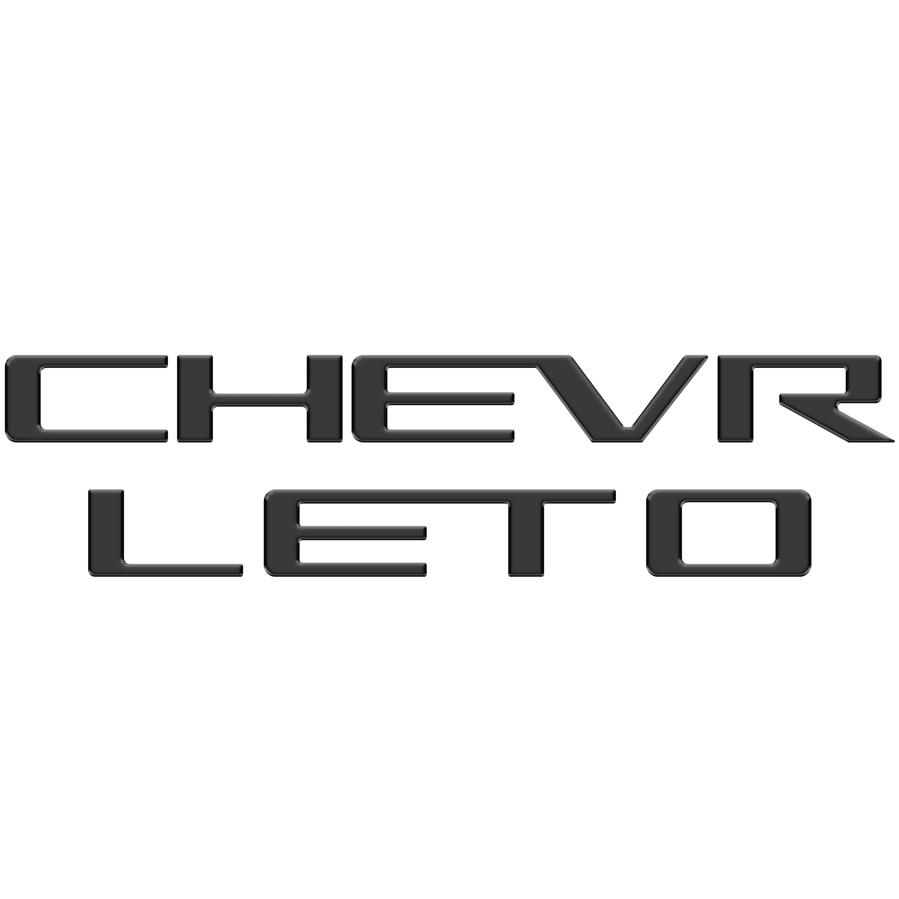 Tailgate Letter Inserts Fits 2023-2026 Chevrolet Colorado