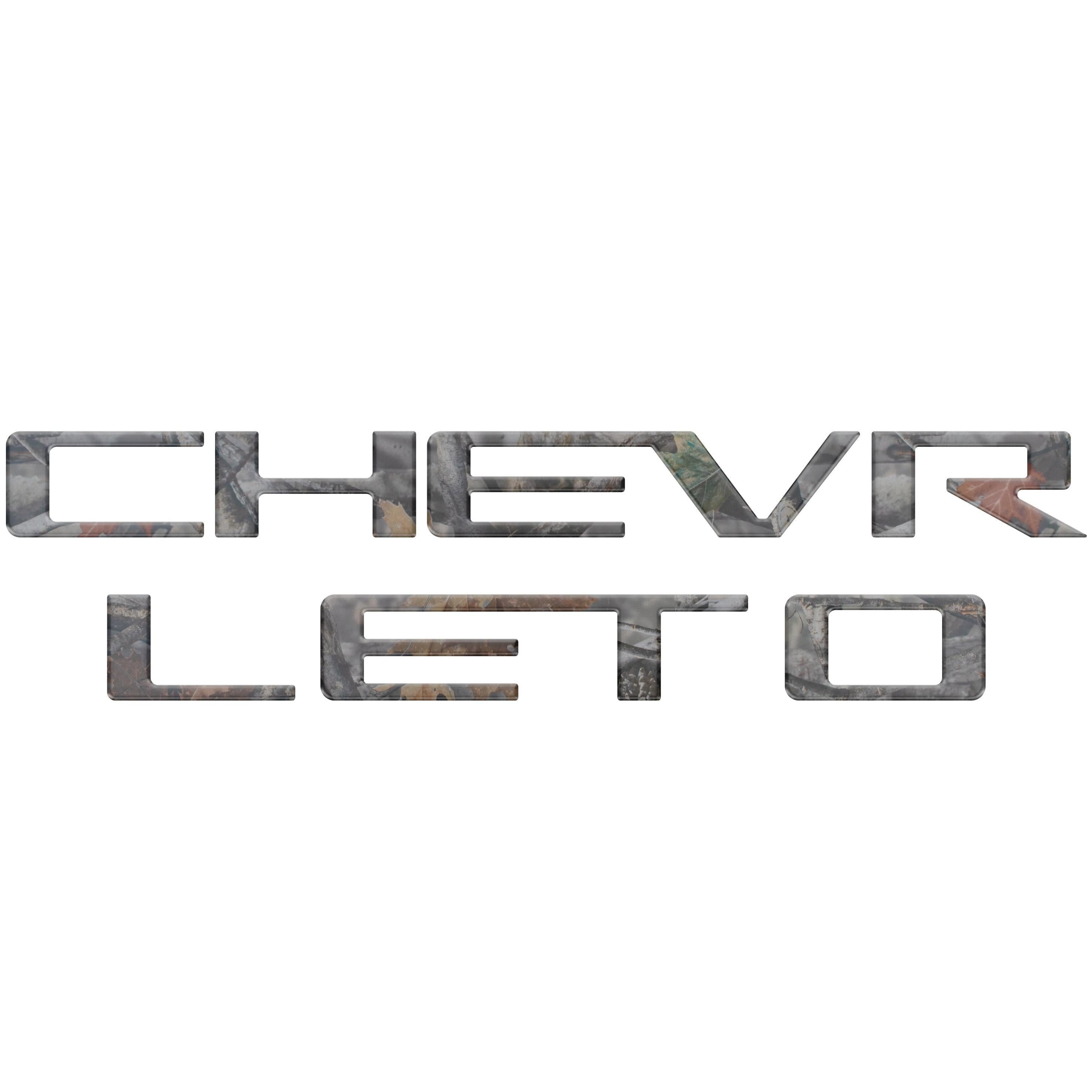 Tailgate Letter Inserts Fits 2023-2026 Chevrolet Colorado