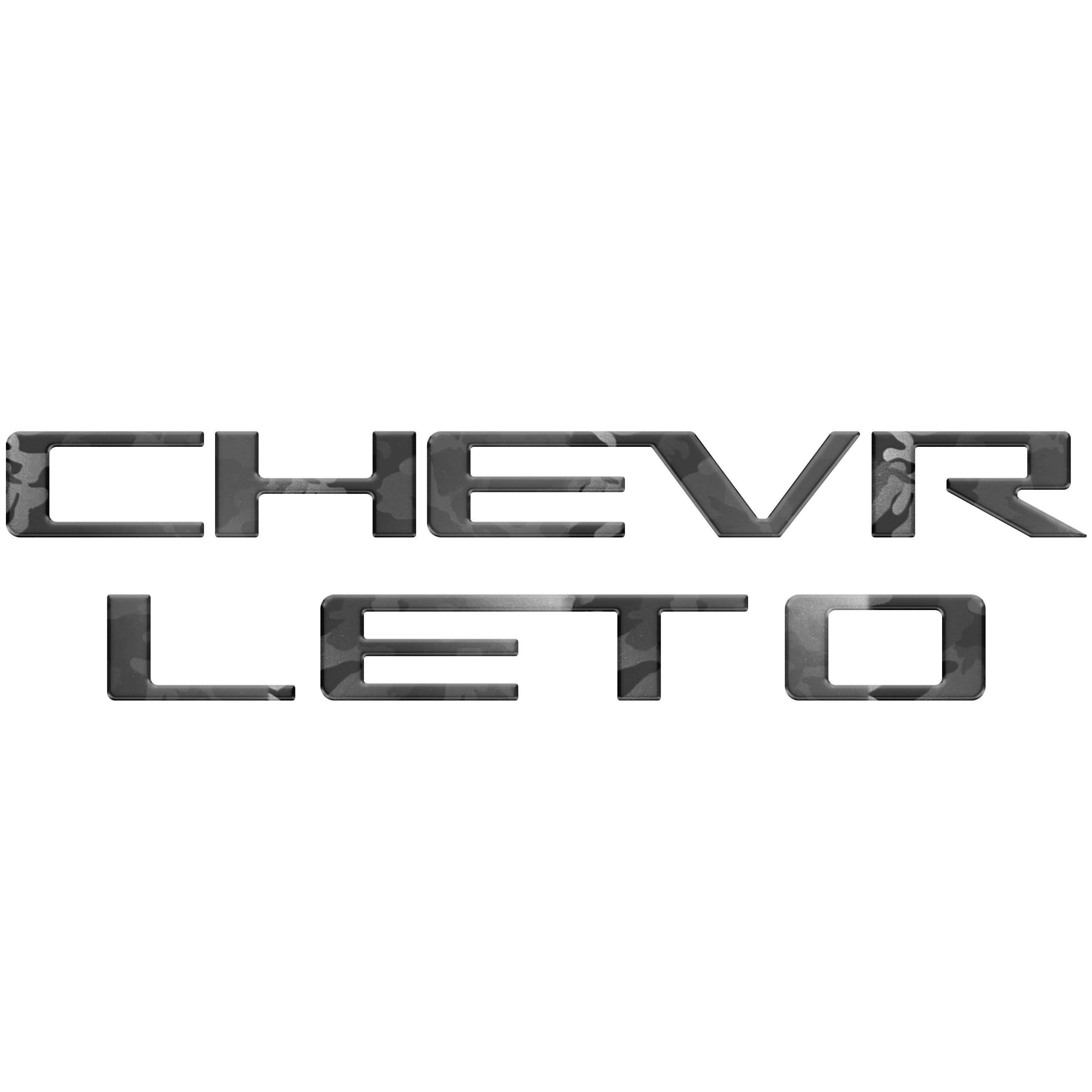Tailgate Letter Inserts Fits 2023-2026 Chevrolet Colorado