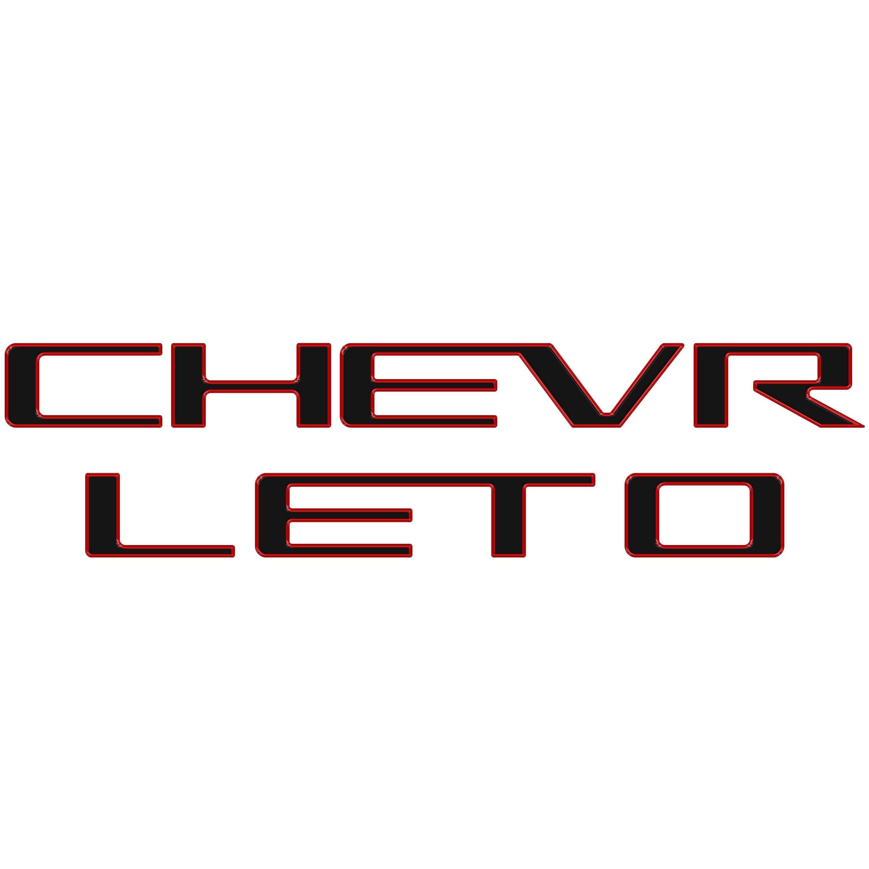 Tailgate Letter Inserts Fits 2023-2026 Chevrolet Colorado