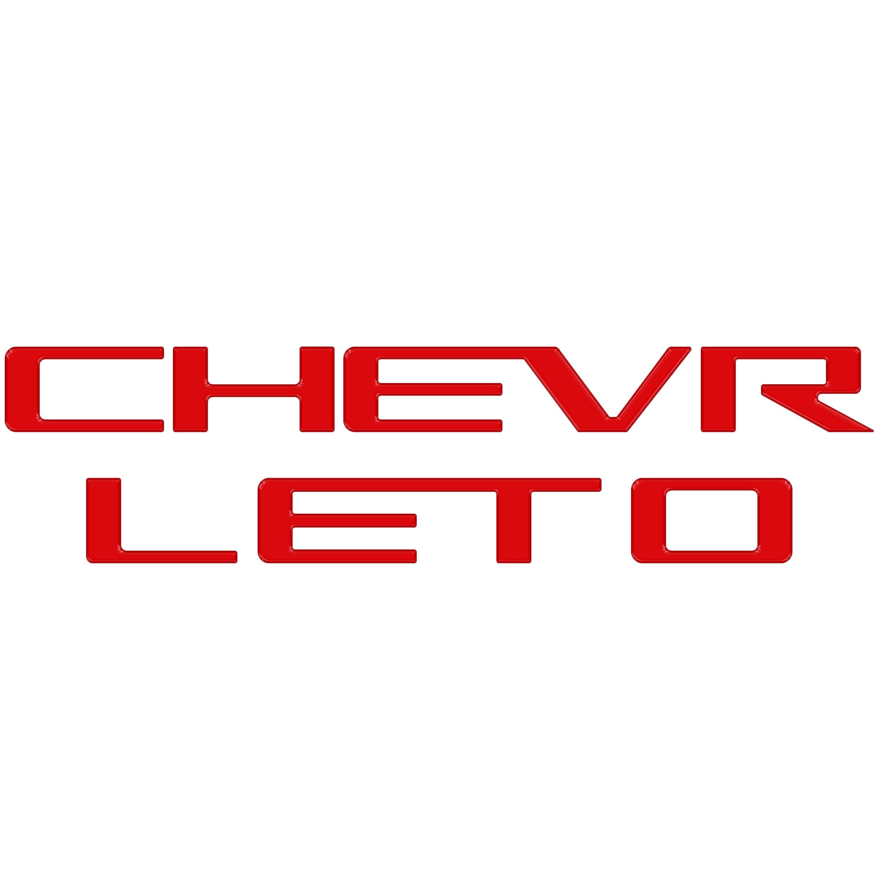 Tailgate Letter Inserts Fits 2023-2026 Chevrolet Colorado