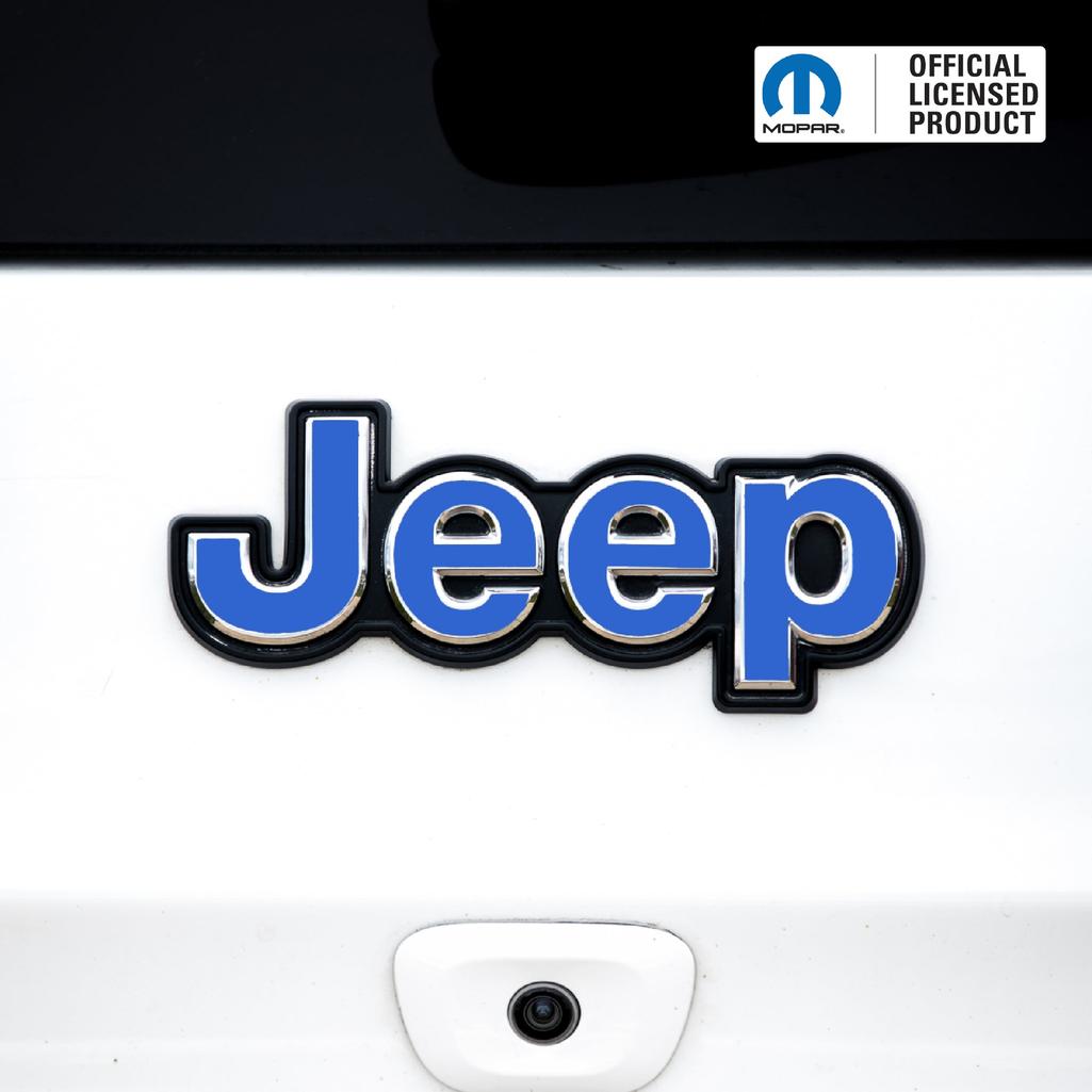 Jeep Emblem Overlay Decals – Solid Colors | Fits Grand Cherokee, Grand Cherokee L