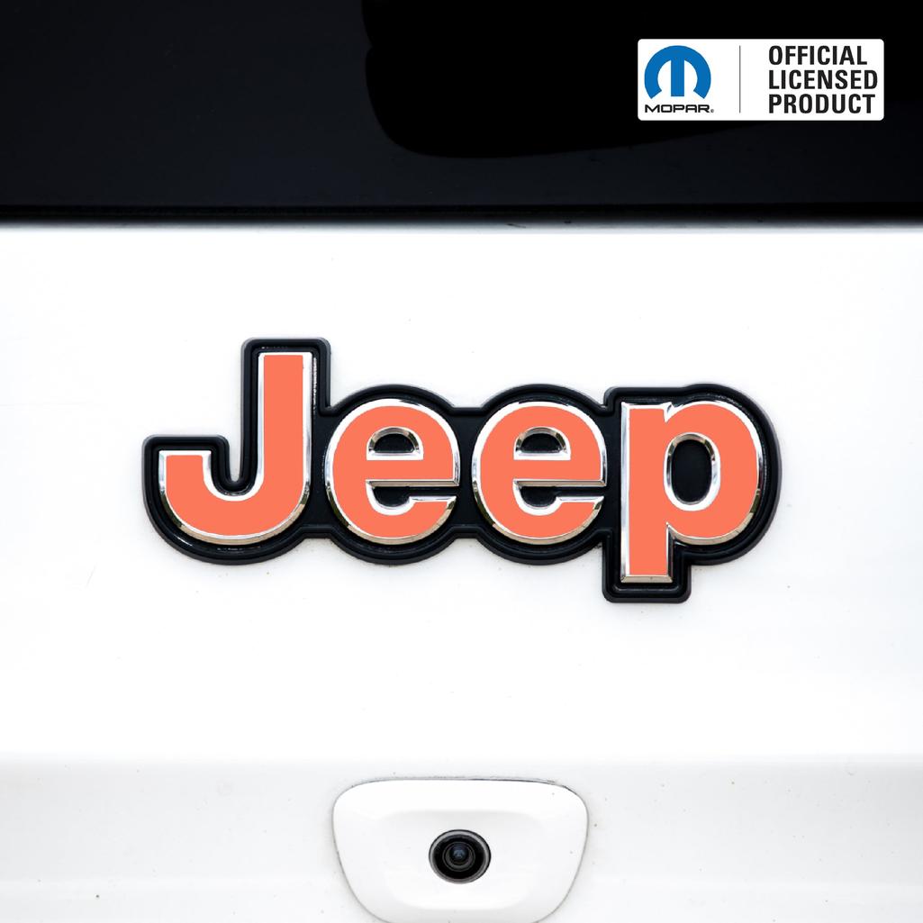 JEEP Emblem Overlay Decals – Solid Colors | Fits Jeep Liberty