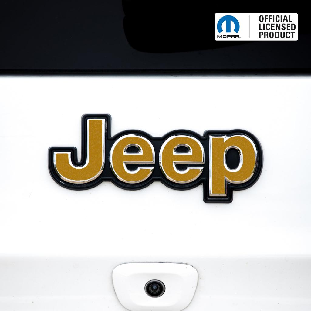 JEEP Emblem Overlay Decals – Solid Colors | Fits 2014–2025 Jeep Cherokee