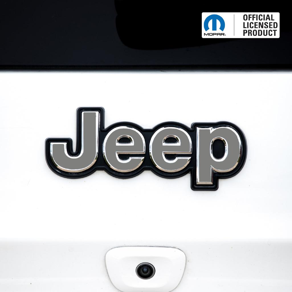 JEEP Emblem Overlay Decals – Solid Colors | Fits 2014–2025 Jeep Cherokee
