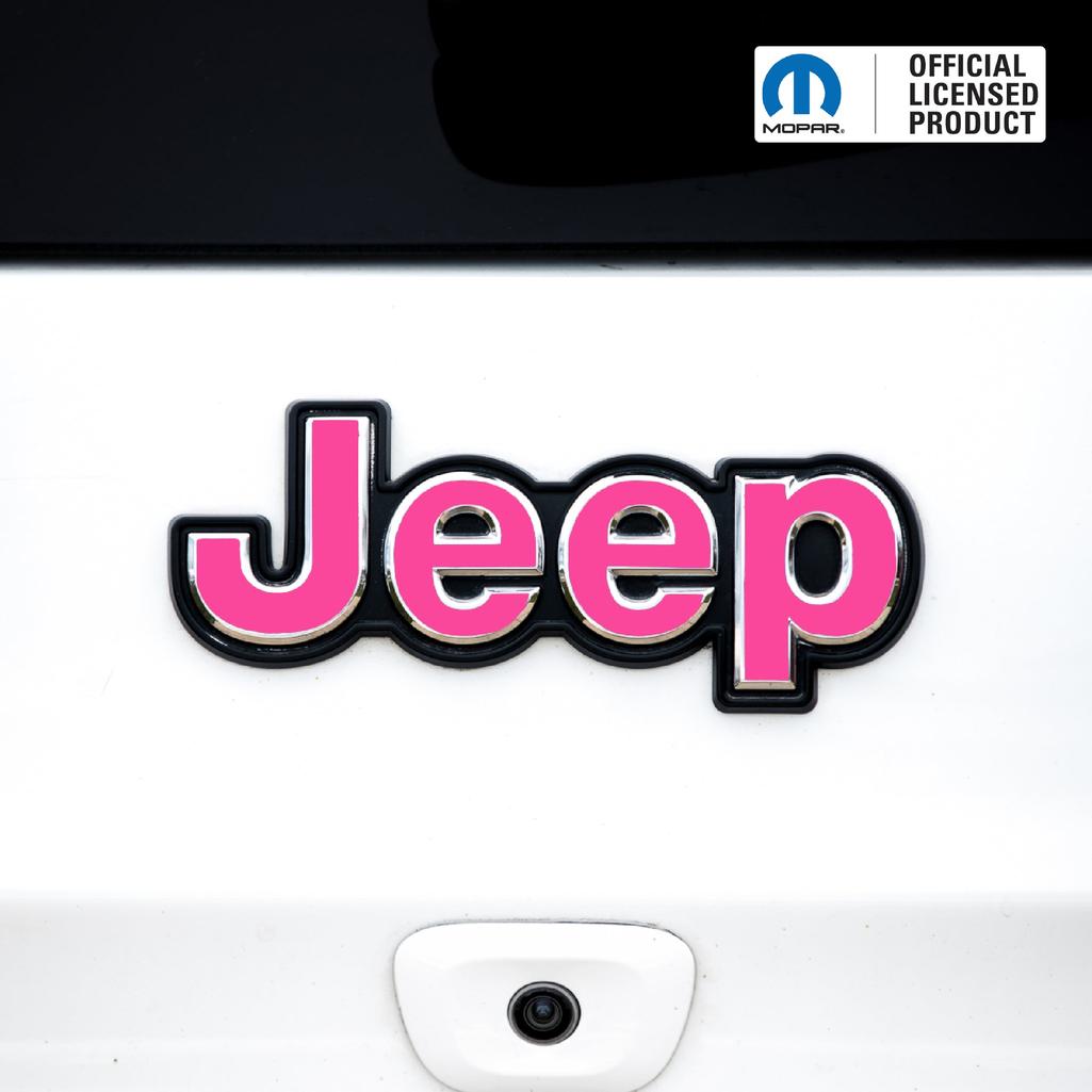 Jeep Emblem Overlay Decals – Solid Colors | Fits Grand Cherokee, Grand Cherokee L