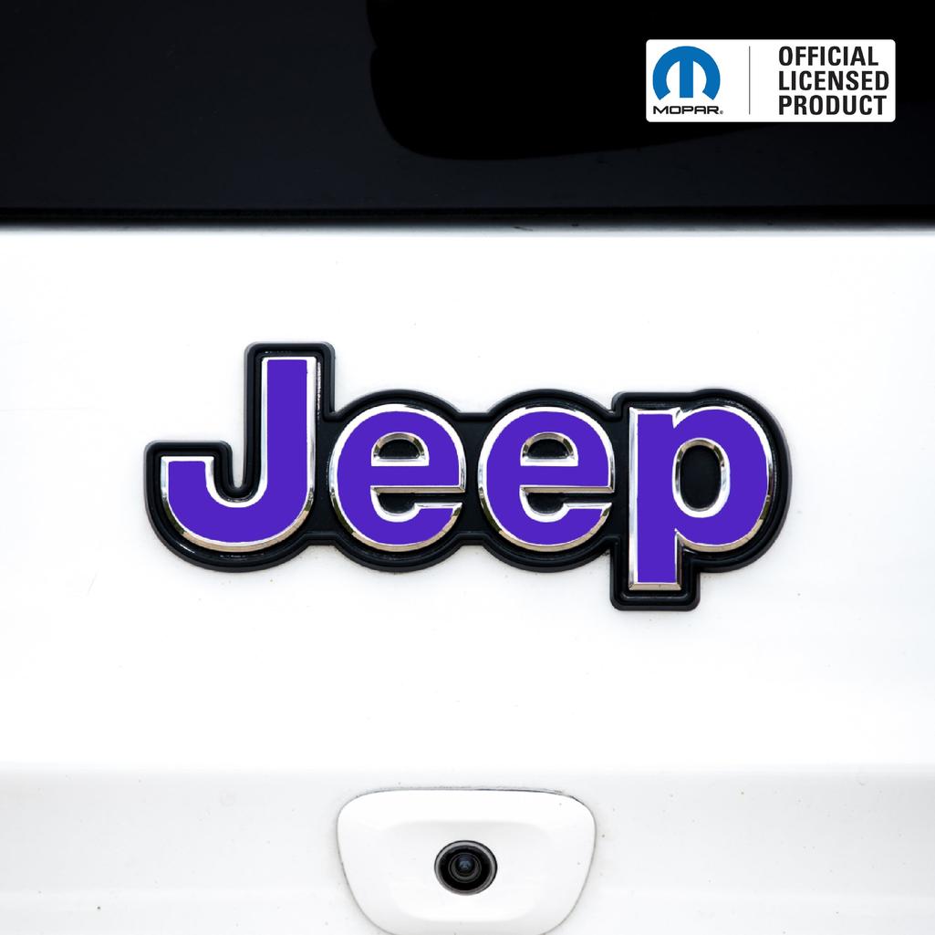 Jeep Emblem Overlay Decals – Solid Colors | Fits Grand Cherokee, Grand Cherokee L