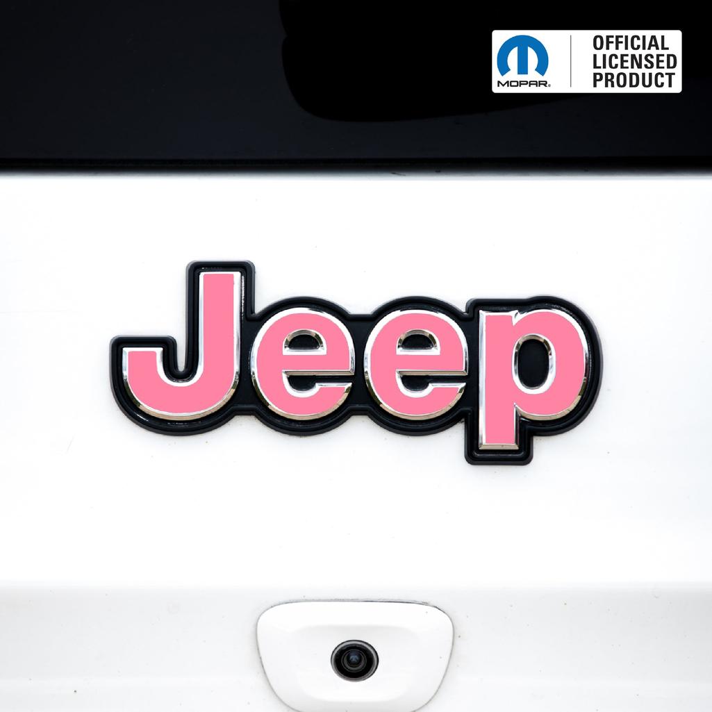 JEEP Emblem Overlay Decals – Solid Colors | Fits 2014–2025 Jeep Cherokee