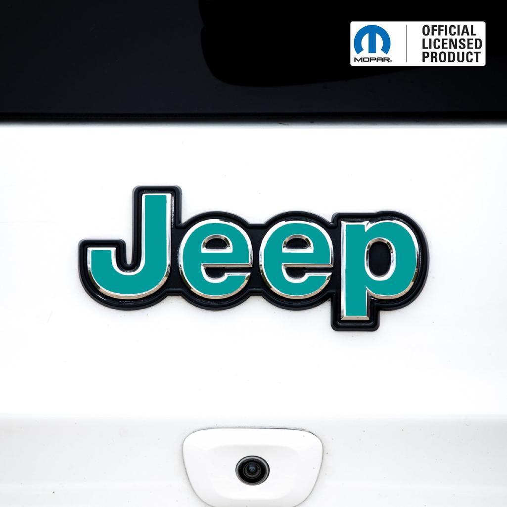 Jeep Emblem Overlay Decals – Solid Colors | Fits Grand Cherokee, Grand Cherokee L