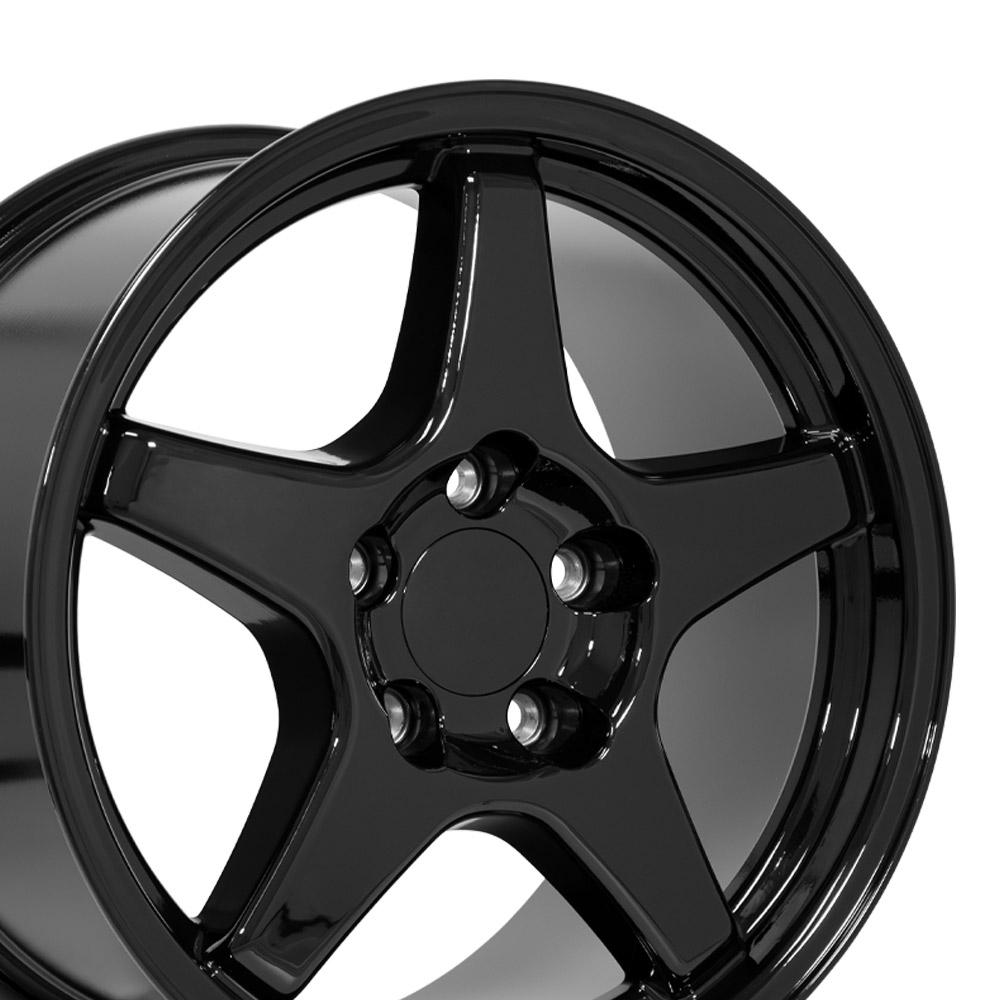 17" Replica CV01 fits Chevrolet Corvette ZR1 17x9.5 Gloss Black-SR1 Performance