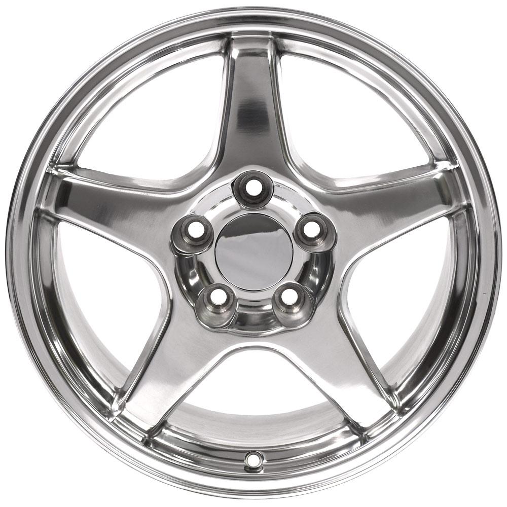 17" Replica CV01 fits Chevrolet Corvette ZR1 17x9.5 Polished-SR1 Performance