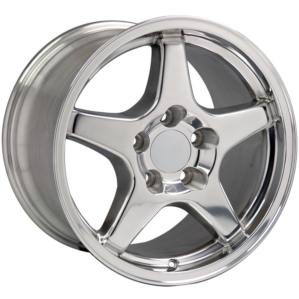 17" Replica CV01 fits Chevrolet Corvette ZR1 17x9.5 Polished-SR1 Performance