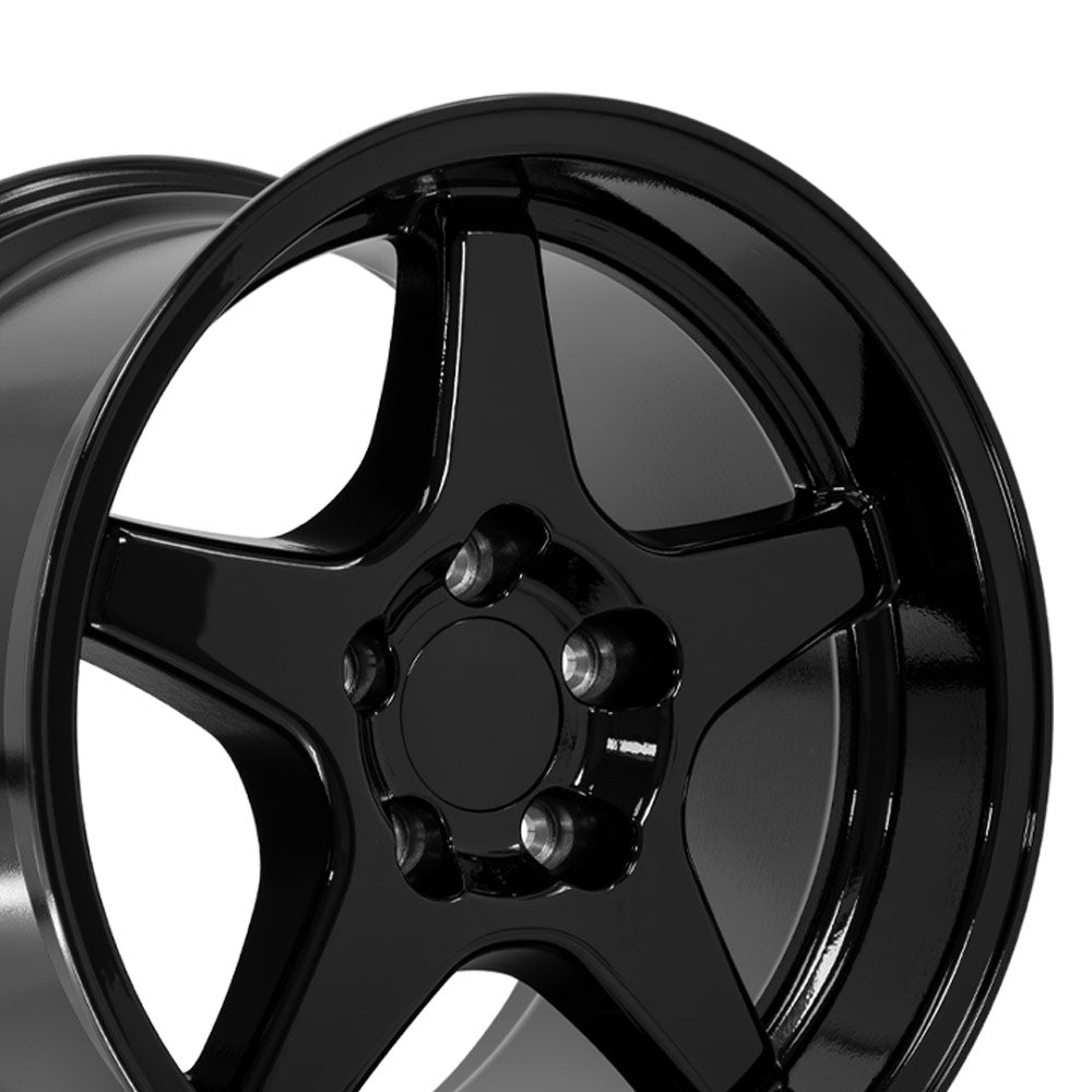 17" Replica CV01 fits Chevrolet Corvette ZR1 17x11 Gloss Black-SR1 Performance