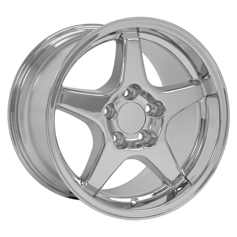 17" Replica CV01 fits Chevrolet Corvette ZR1 17x11 Chrome-SR1 Performance