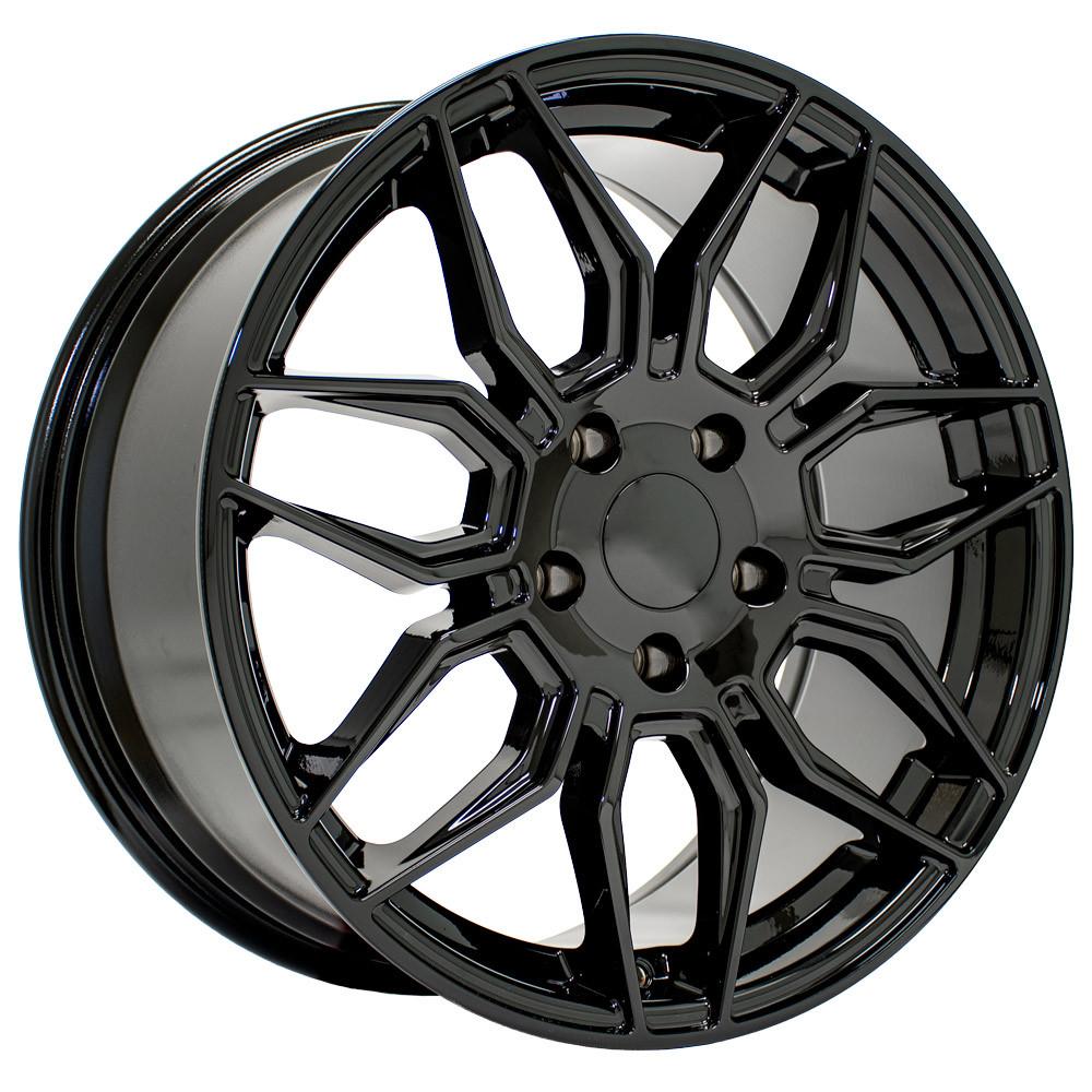 18" Replica CV03C fits Chevrolet C7 Corvette 18x8.5 Gloss Black-SR1 Performance