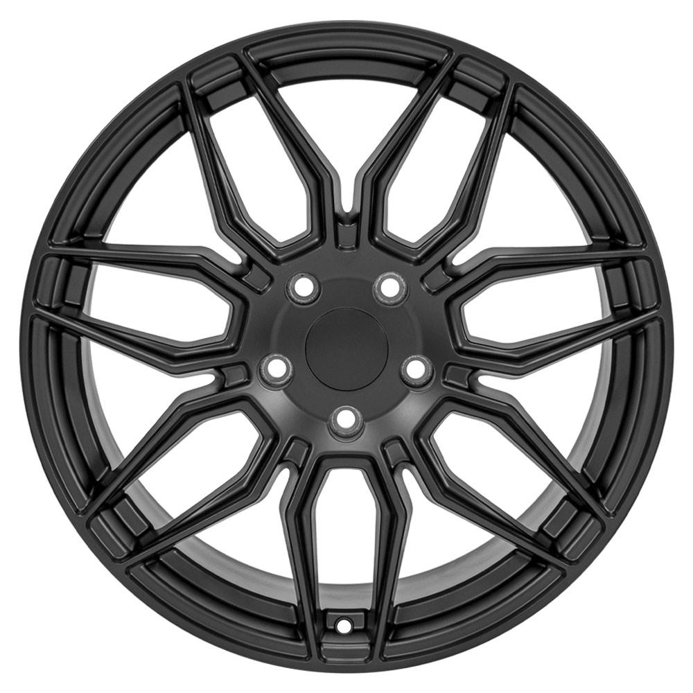 19" Replica CV03C fits Chevrolet C7 Corvette 19x10 Satin Black-SR1 Performance