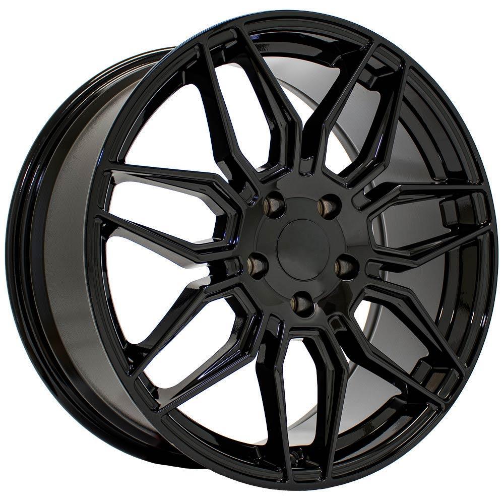 19" Replica CV03D fits Chevrolet C8 Corvette 19x8.5 Gloss Black-SR1 Performance
