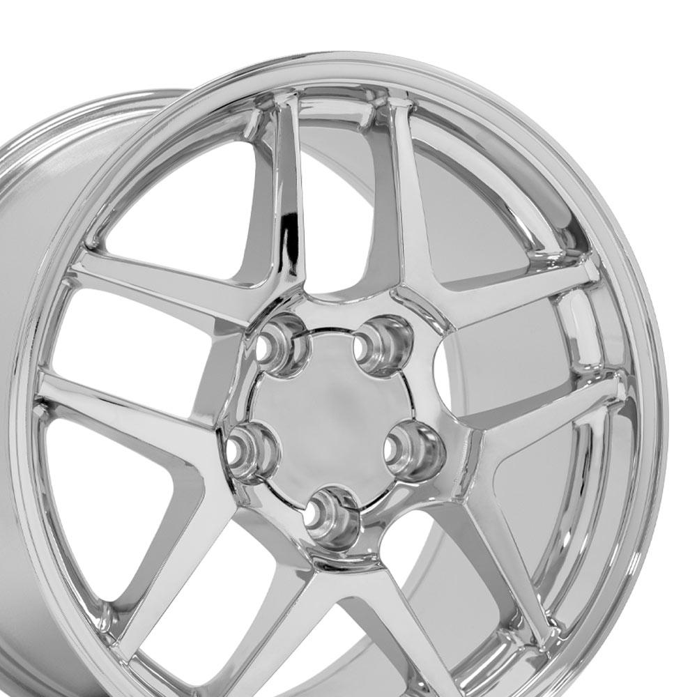 17" Replica CV04 fits Chevrolet Corvette C5 Z06 17x9.5 Chrome-SR1 Performance