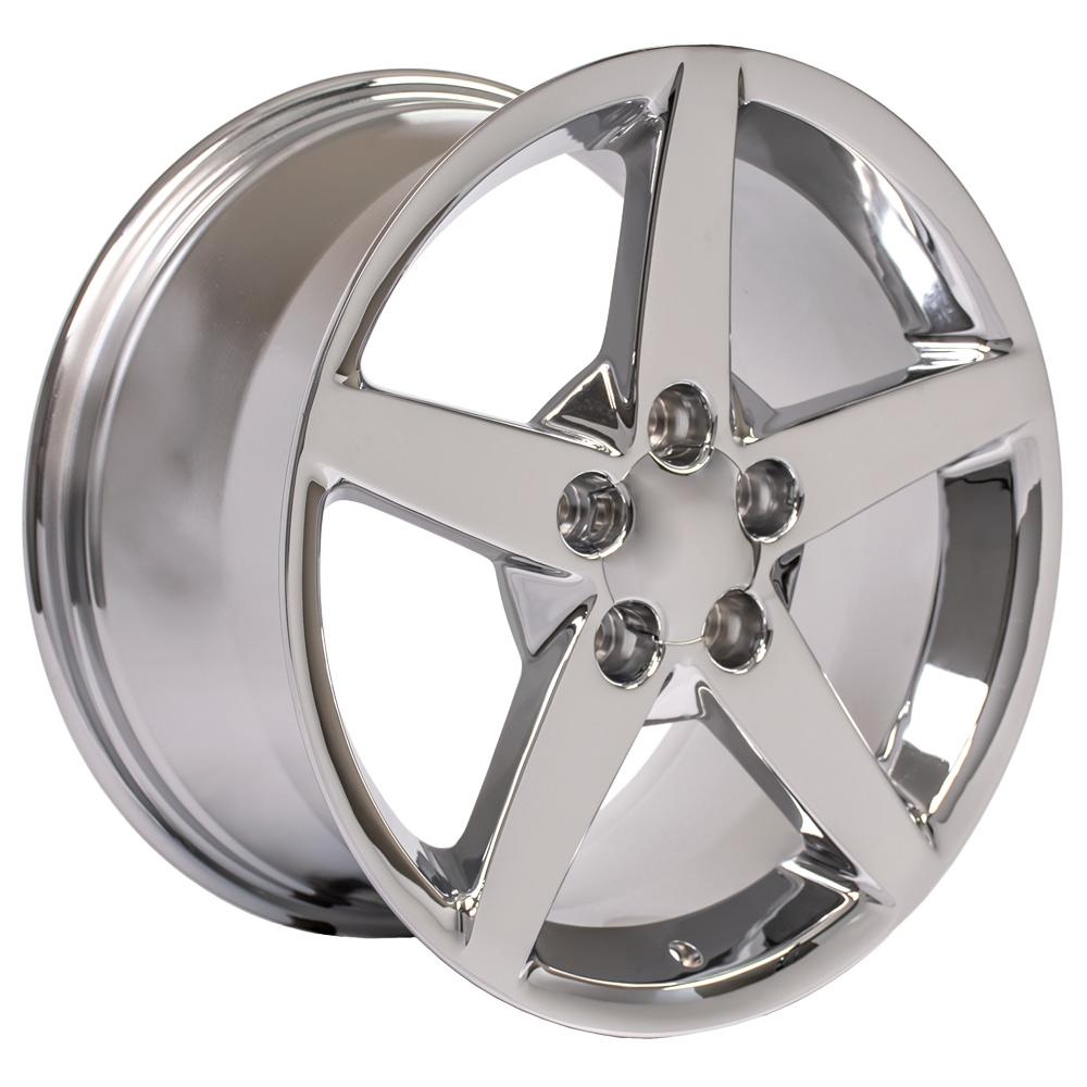 18" Replica CV06 fits Chevrolet Corvette C6 18x9.5 Chrome-SR1 Performance