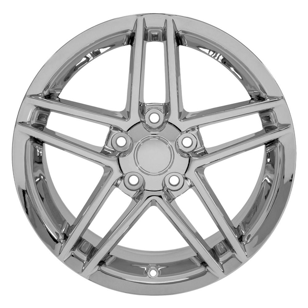 17" Replica CV07A fits Chevrolet Corvette C6 Z06 17x9.5 Chrome-SR1 Performance