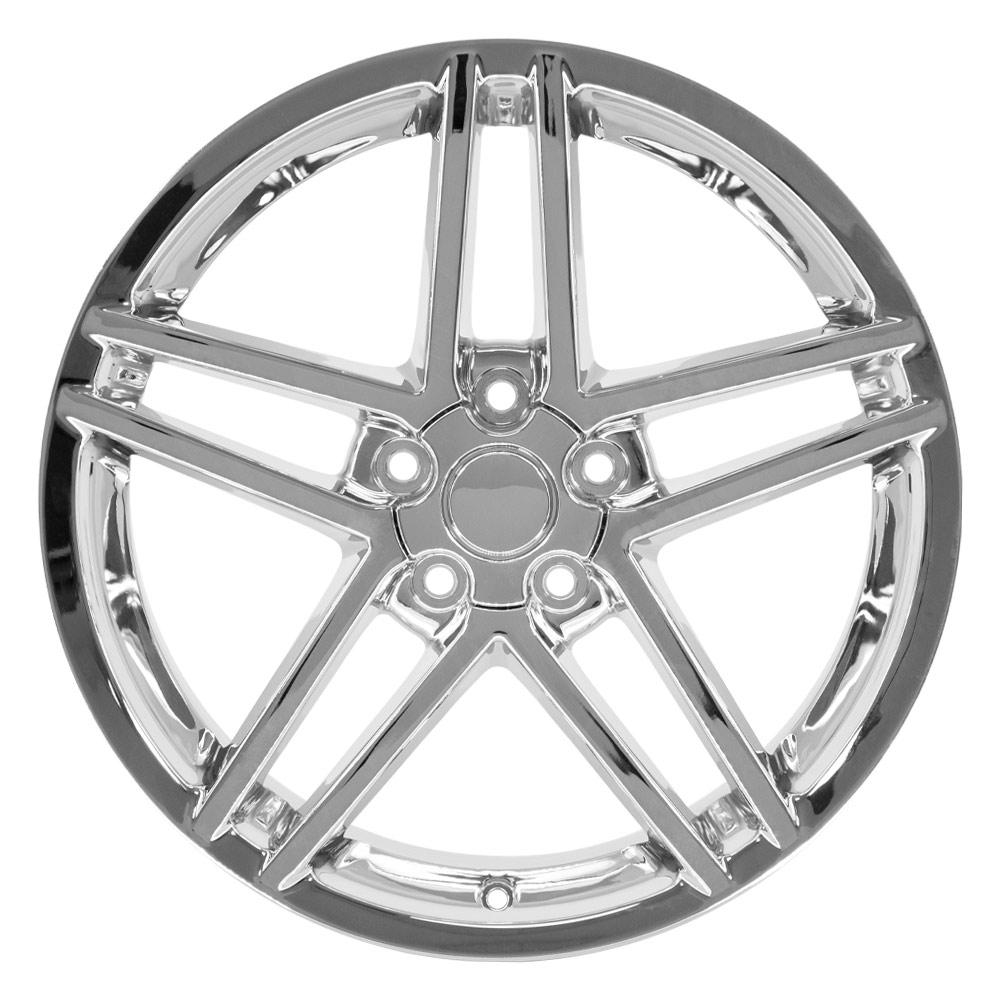 19" Replica CV07B fits Chevrolet Corvette C6 Z06 19x10 Chrome-SR1 Performance