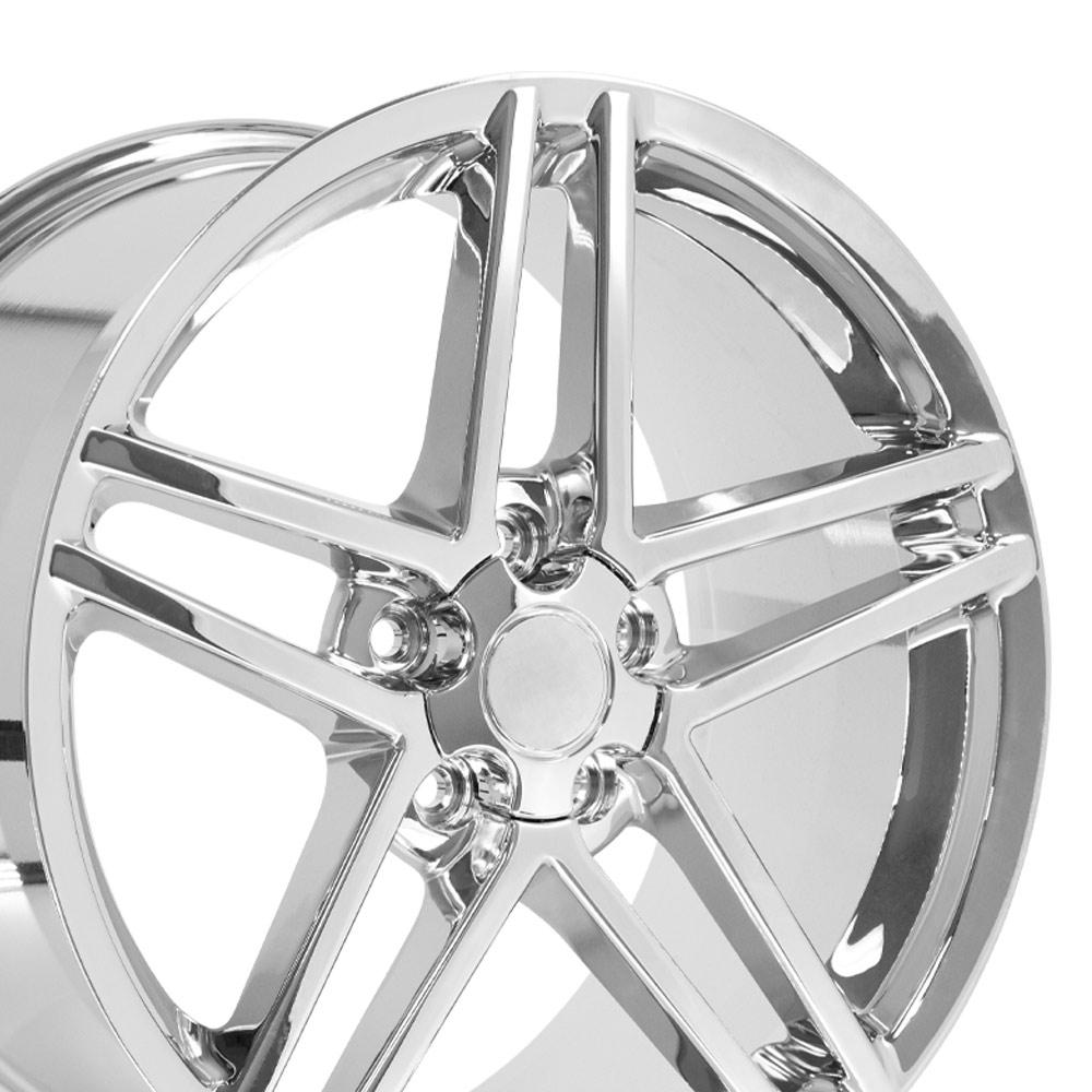 19" Replica CV07B fits Chevrolet Corvette C6 Z06 19x10 Chrome-SR1 Performance